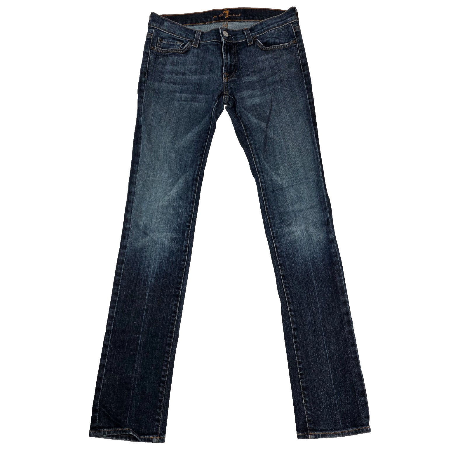 7 For All Mankind Roxanne Skinny Jeans Women's 27 Low Rise Stretch Denim