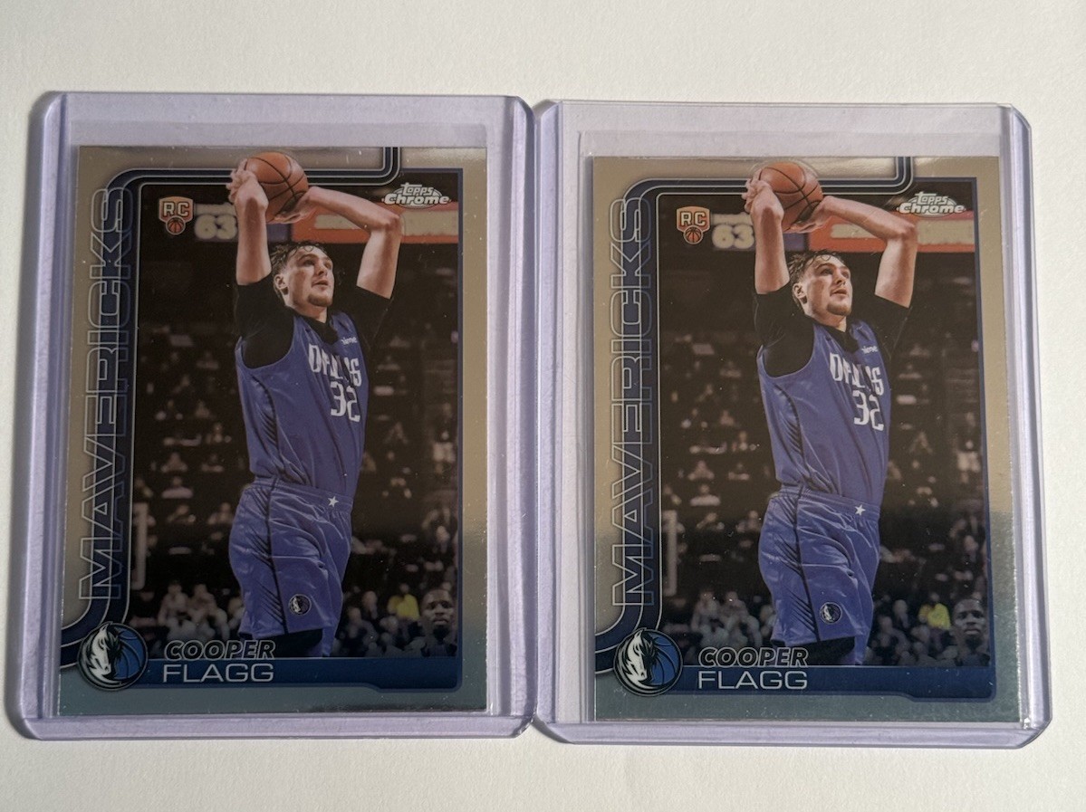 2025-26 Topps Chrome - Cooper Flagg Base #251 (2 Lot) (mint)