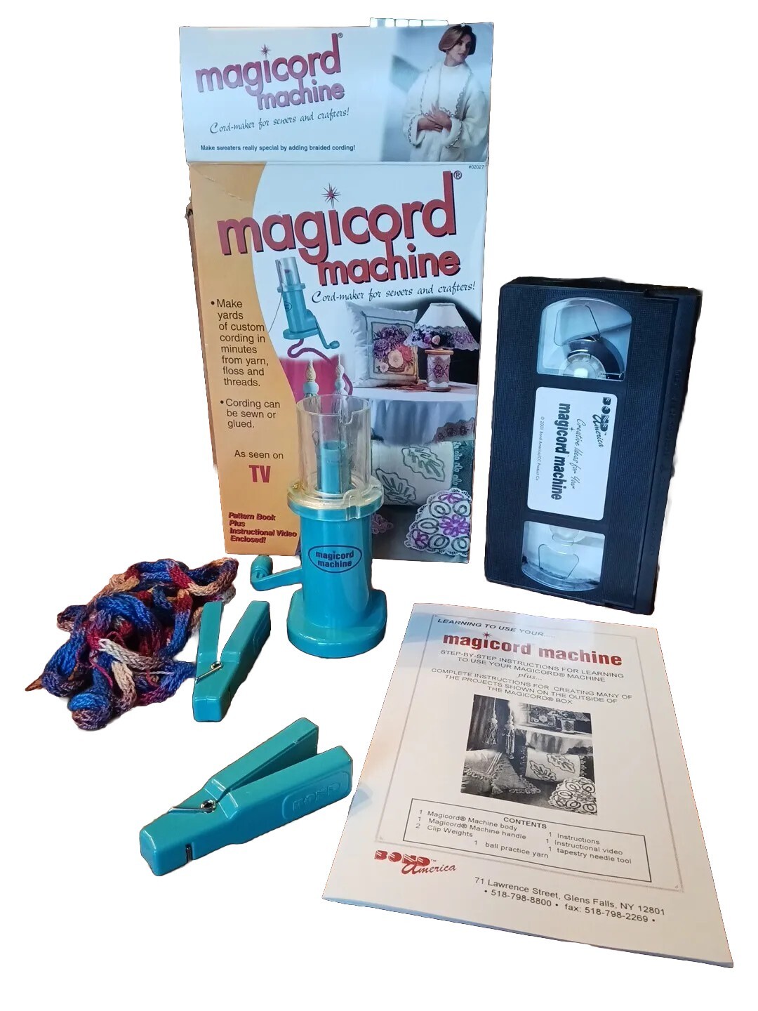 BOND Magicord Machine 1998 90s Manual Cord-making Machine AS SEEN ON TV Vintage