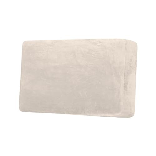  Velvet Stretch Individual Couch Cushion Cover Plush 1 Cushion Loveseat Ivory
