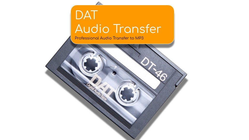 Digital Audio Tape (DAT) Transfer, Digitization to MP3 File, Convert to Audio CD
