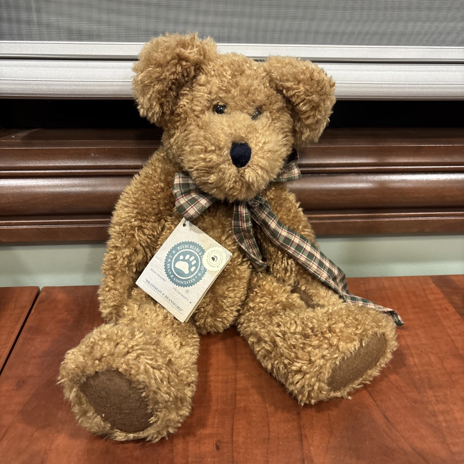 BOYDS BEARS-1999- "BRADSHAW P. BEANSFORD" - RETIRED - 14" #51091-08