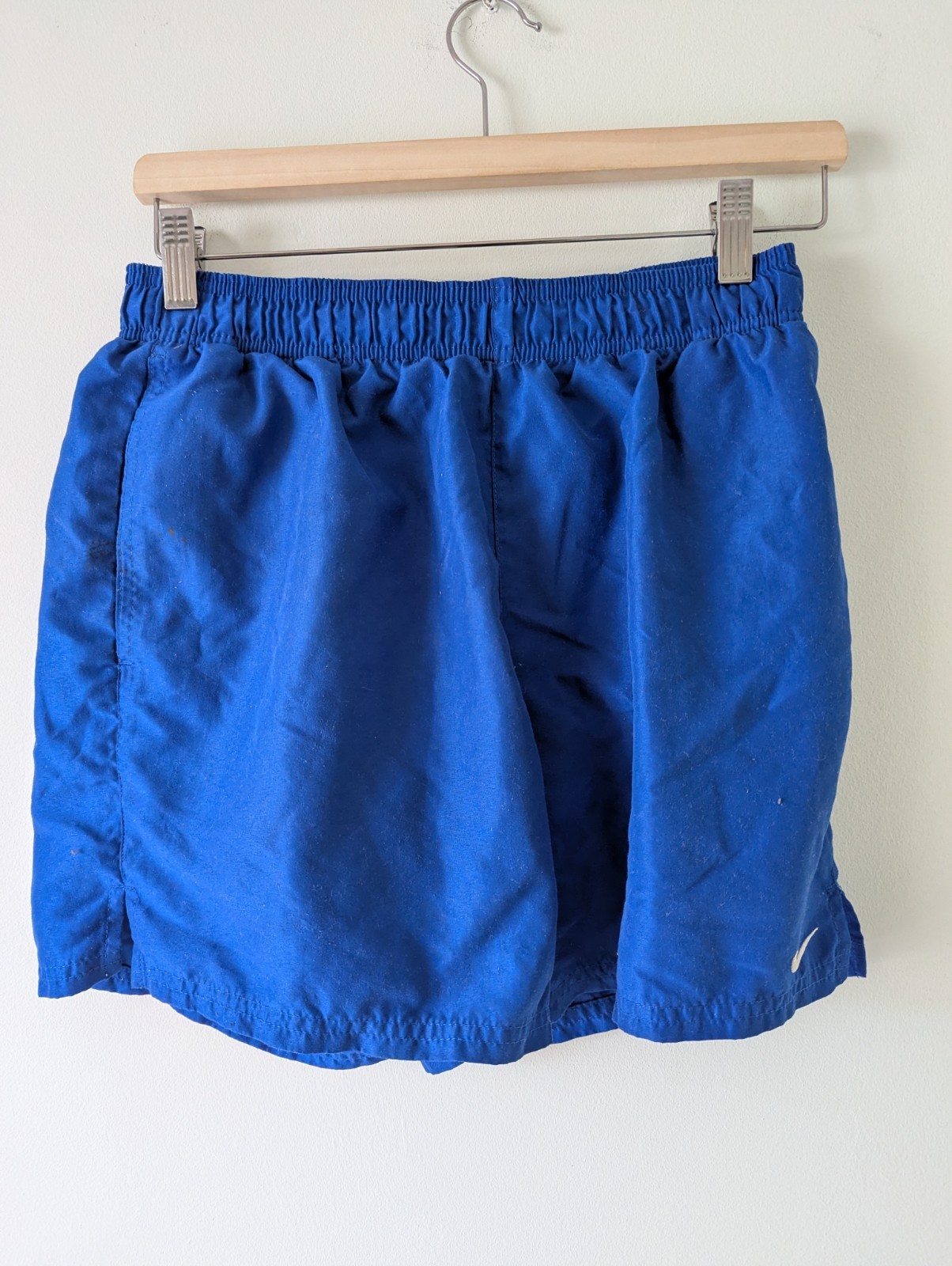 NIKE Mesh Lined Mens Swimming Shorts Blue M