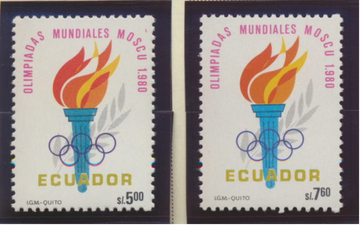Ecuador Stamps Scott #991 To 992, Mint Never Hinged