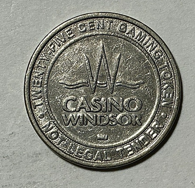 Vintage Casino Windsor ¢25 Cent Slot Machine Token - Pre-Caesars Rebrand