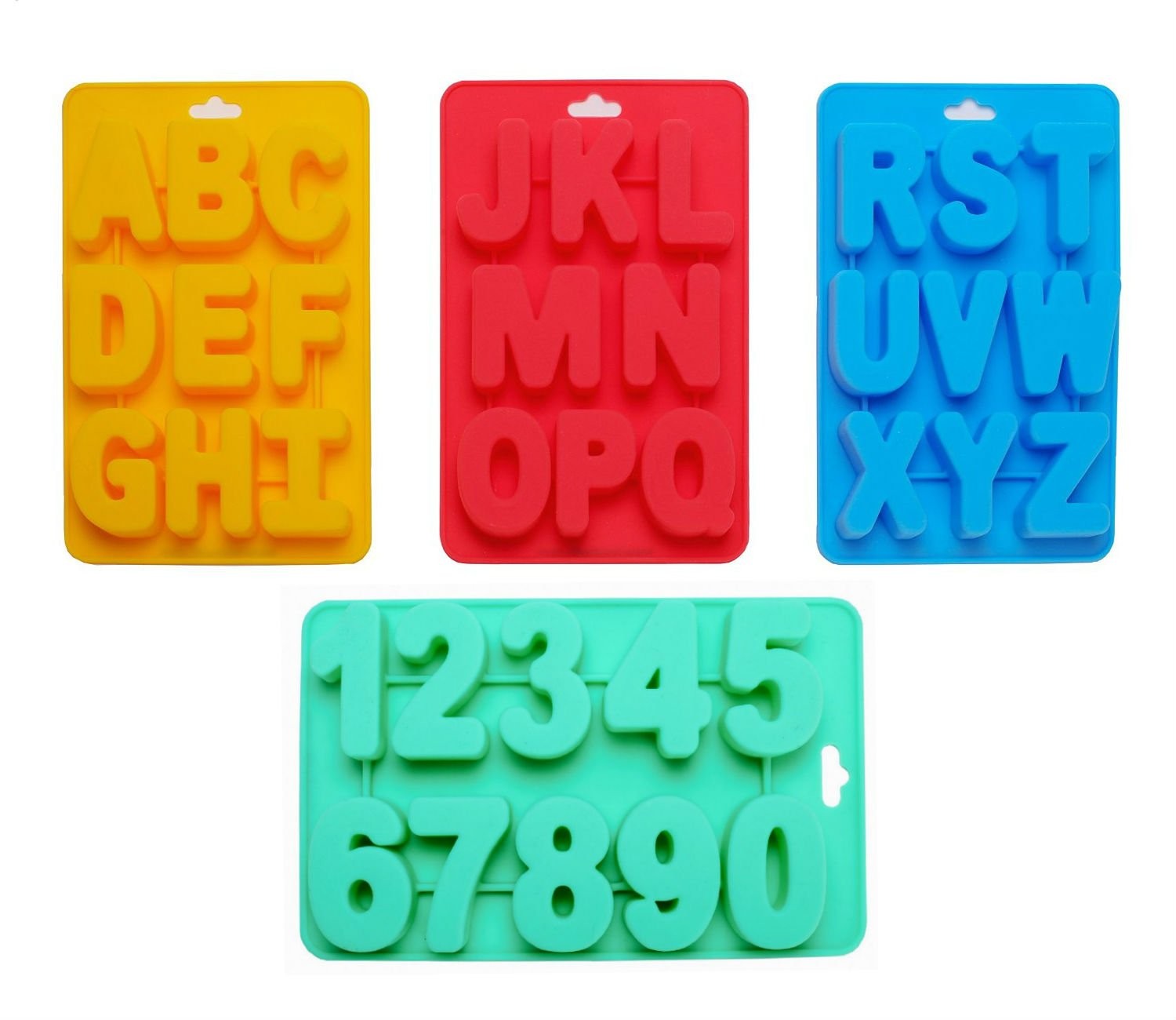Traytastic! Silicone Alphabet & Number Mold Bundle - Large 1.5" Tall Sily381 