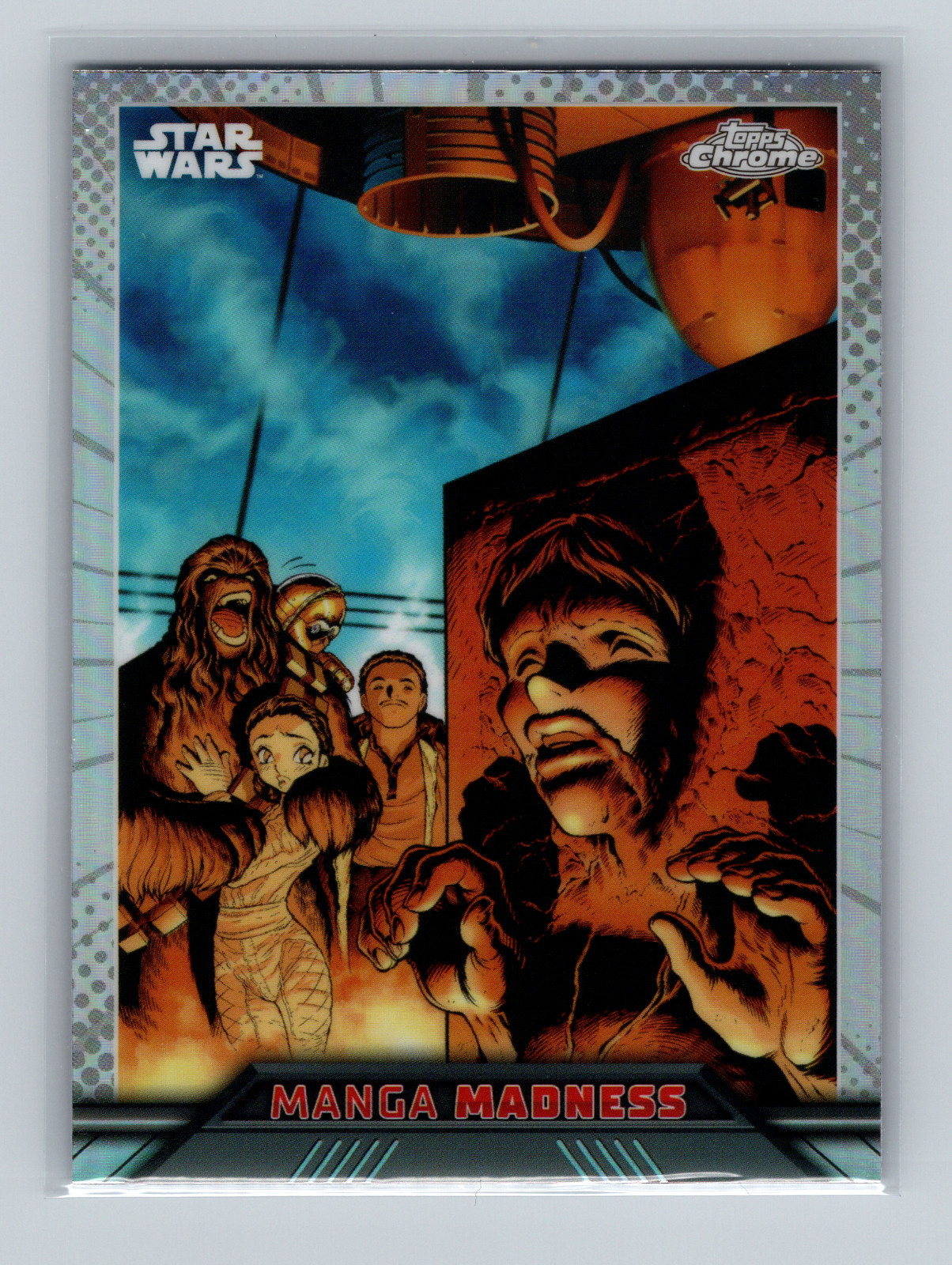 2023 Topps Chrome Star Wars Manga Madness Han Solo In Carbonite #MM-11