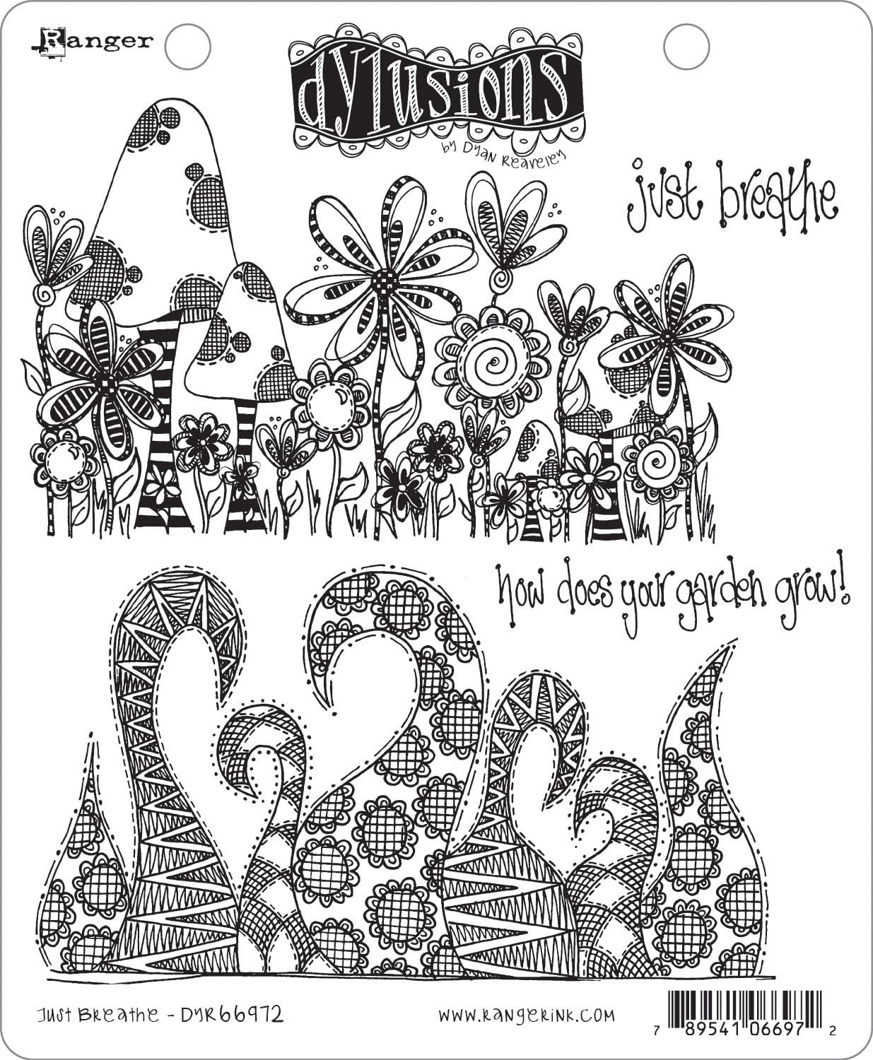 Dylusions Cling Stamp Set 8.5 X 7 X 0.25