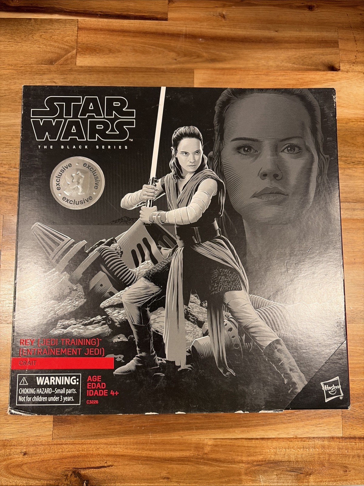 Star Wars The Black Series 6-Inch Rey Jedi Training Crait Toys R Exclusive new