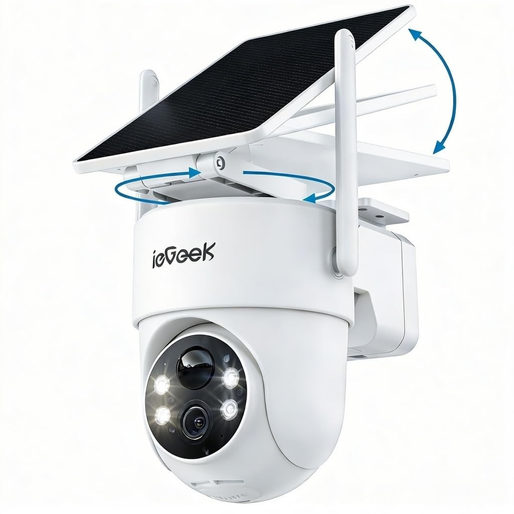 Security Cameras Wireless Outdoor 2K IP66 360 Color Night Vision Alexa