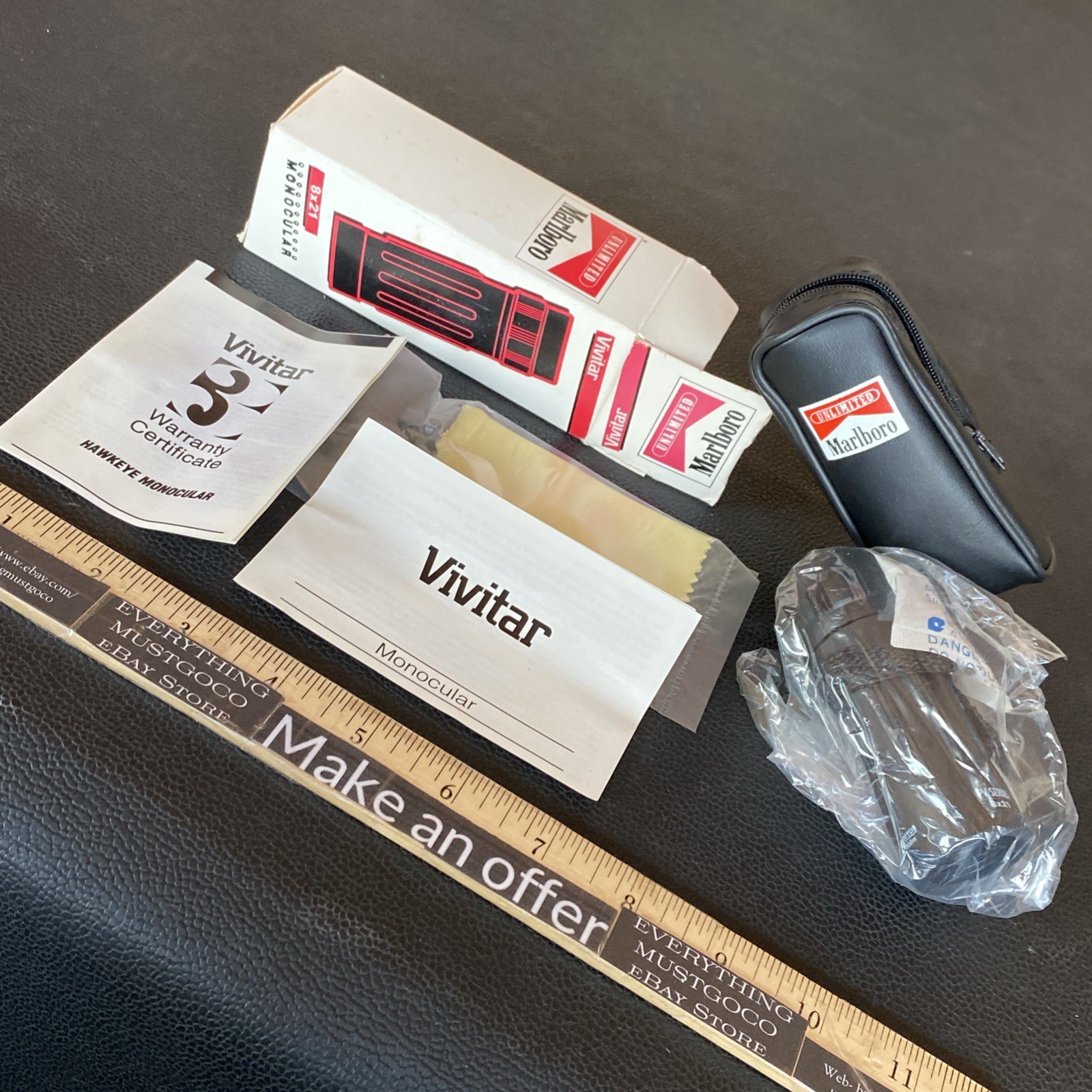 NEW Vtg 1995 Marlboro Unlimited Vivitar 8 X 21 Monocular Scope Promo Advertising