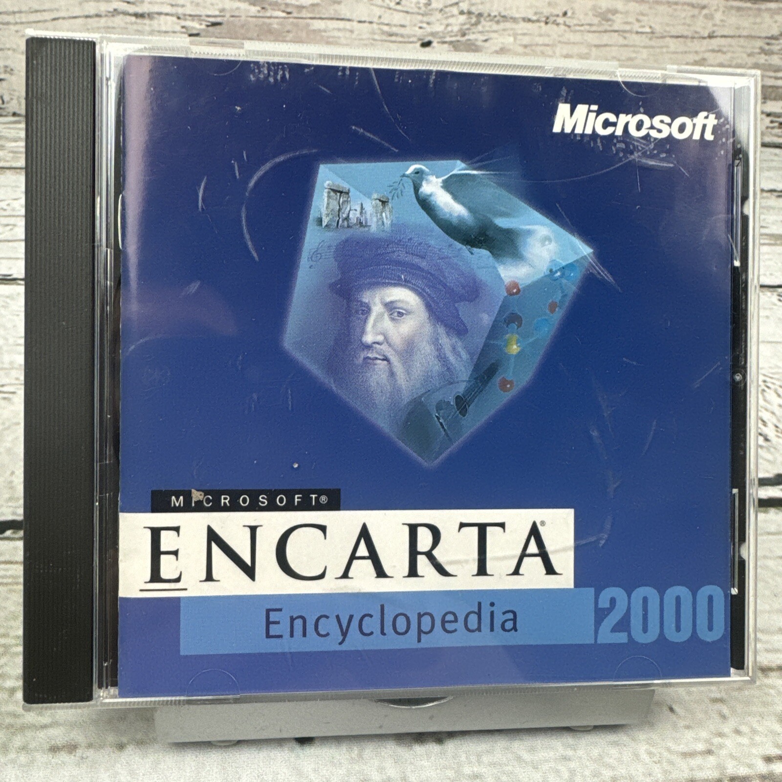 Microsoft Encarta Encyclopedia 2000 Educational PC CD ROM Software Disc