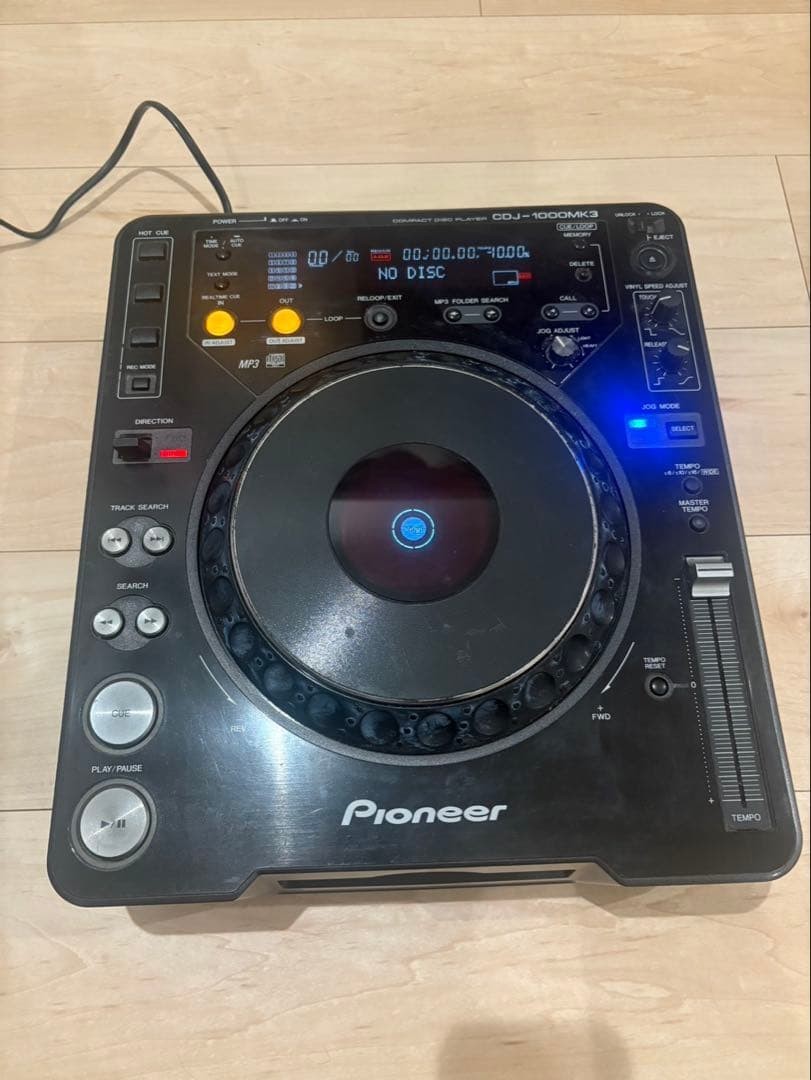 Pioneer DJ CDJ-1000MK3 CD/MP3 Player Black with Power Cable Tested & Working
