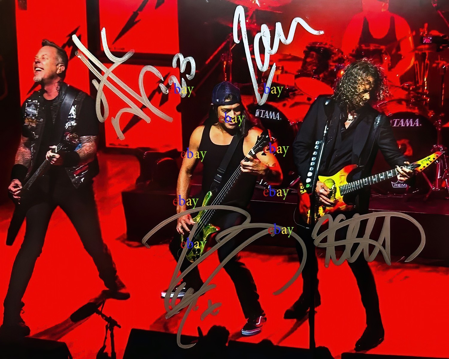 METALLICA FULL BAND 8x10 Autographed Signed Photo Reprint