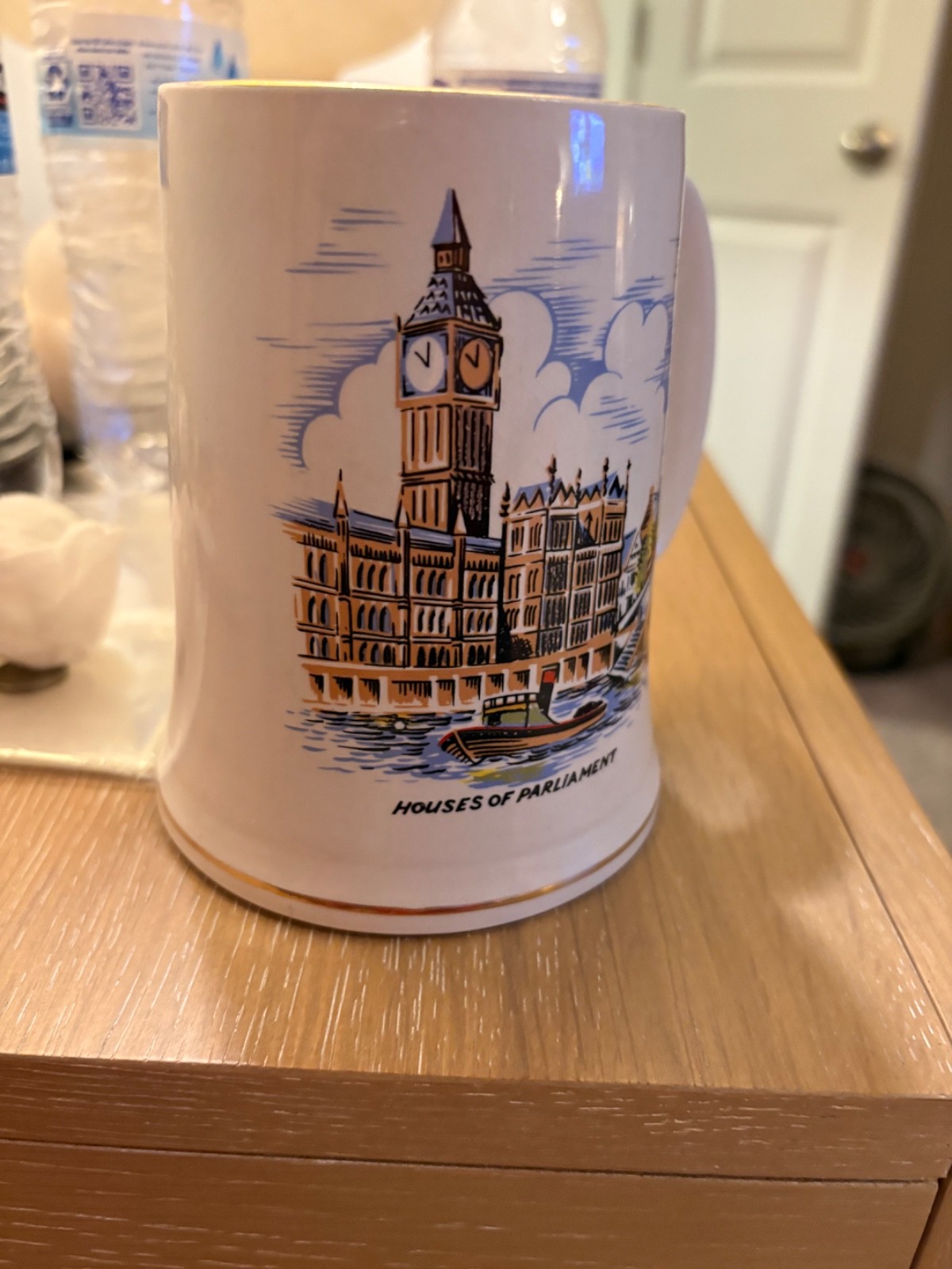 Wade Porcelain Mug House of Parliament Big Ben London England Wood & Sons
