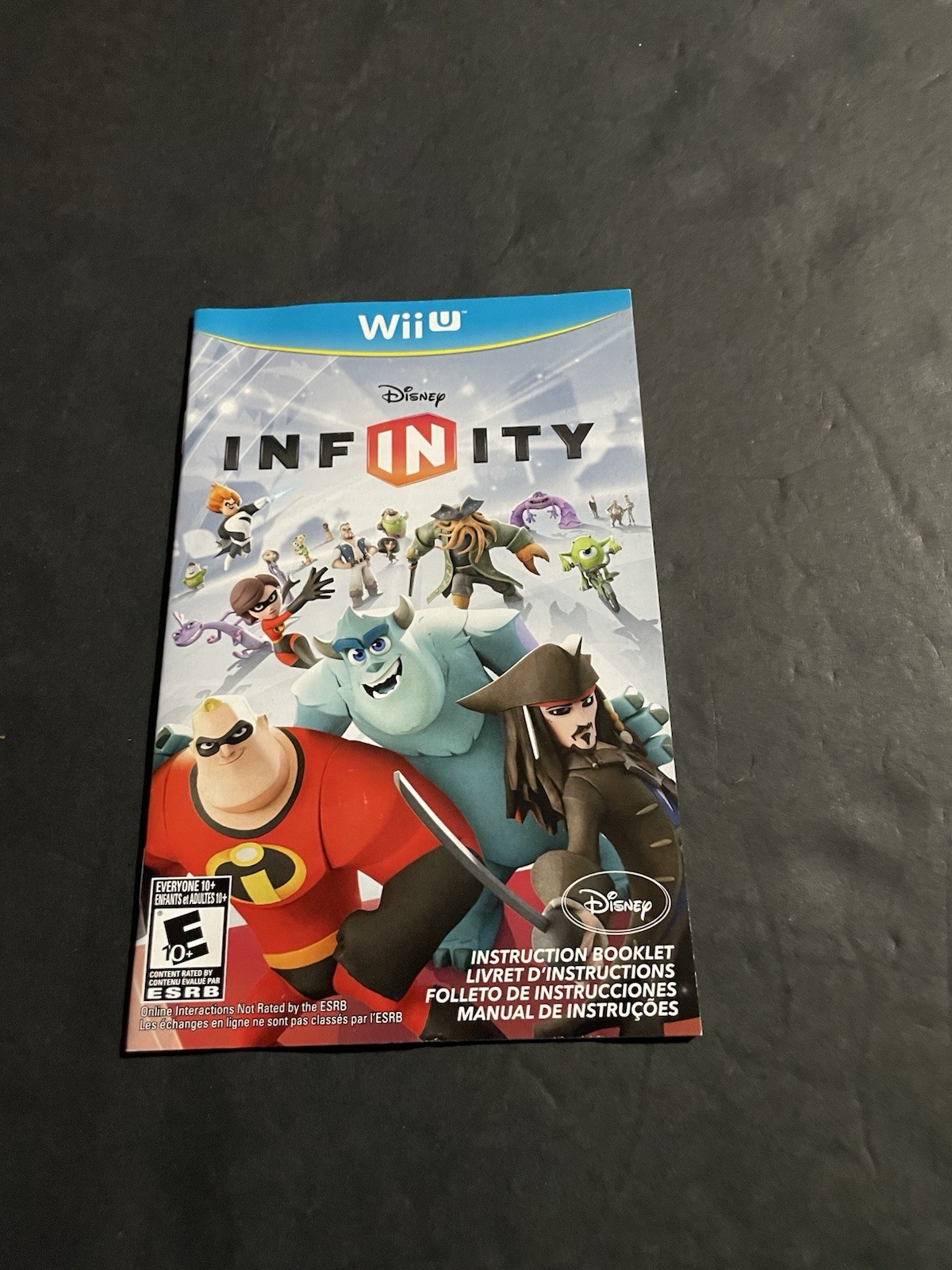 disney infinity wii u Manual Only