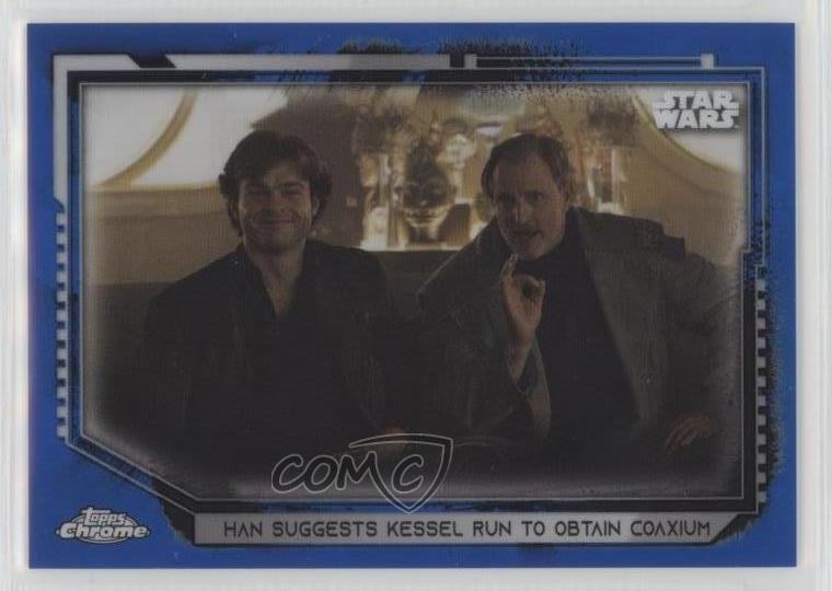 2021 Topps Chrome Star Wars Legacy Blue Refractor 95/99 #72 8d4