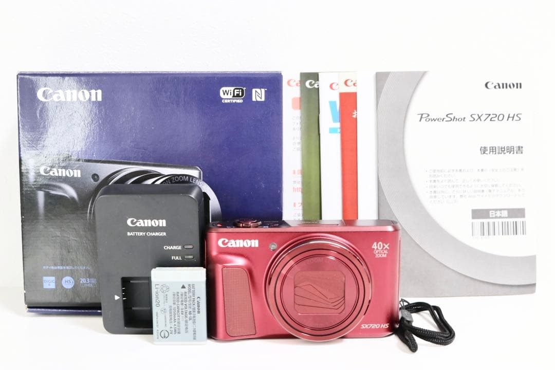 Canon PowerShot SX720HS Compact Digital Camera Red Excellent Condition