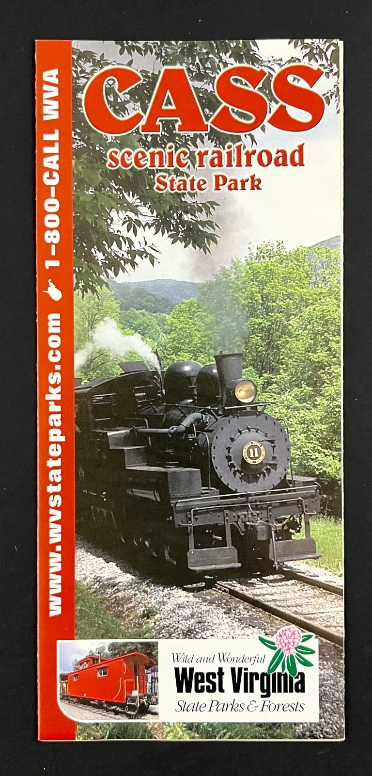 2004 Cass Scenic Railroad State Park Wild West Virginia Vintage Travel Brochure