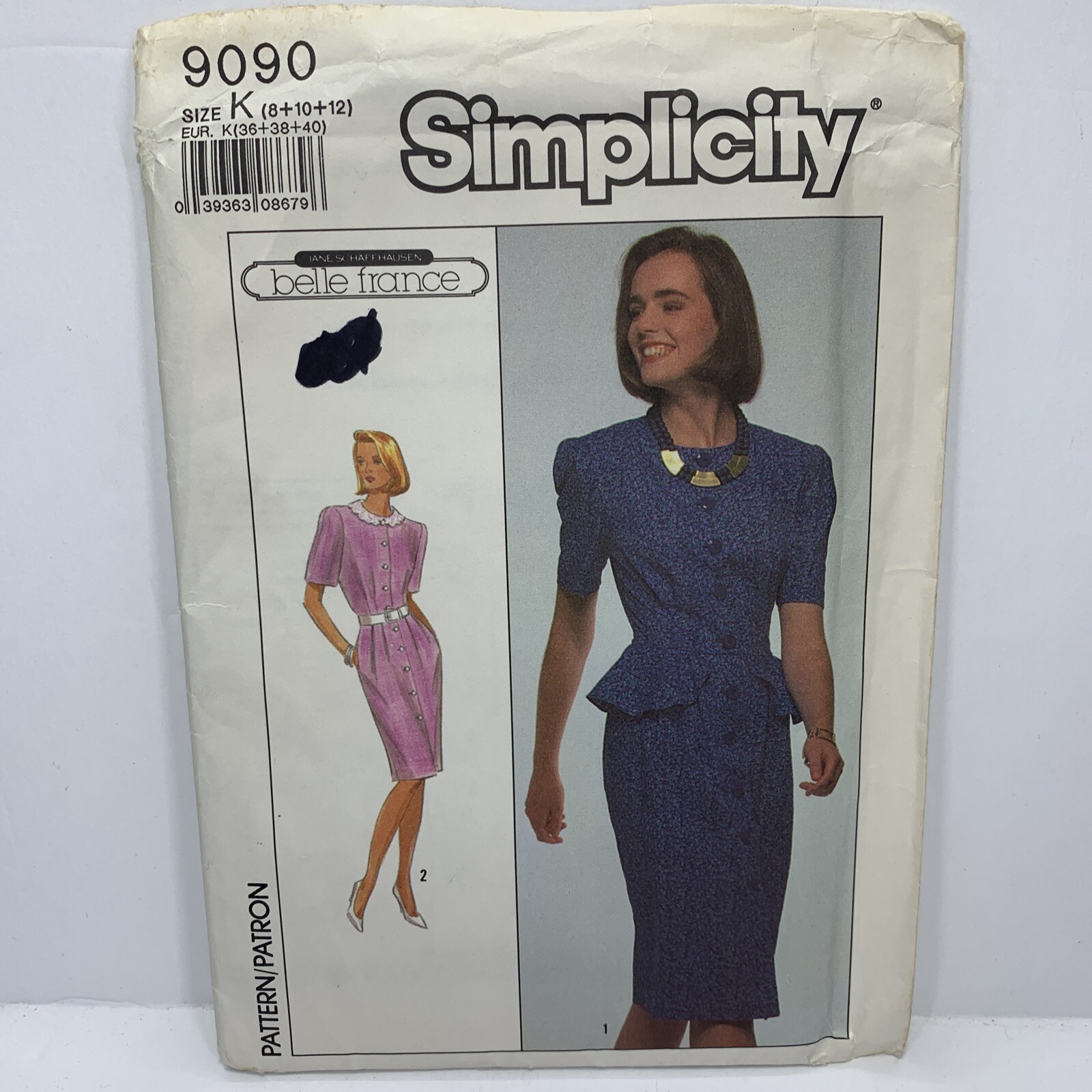 Simplicity 9090 Misses Dress Sewing Pattern 8-12 **Uncut**