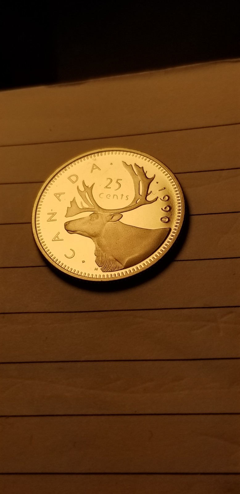 1990 Canada 25 Cents Coin Mint Grade Beauty Idab1.