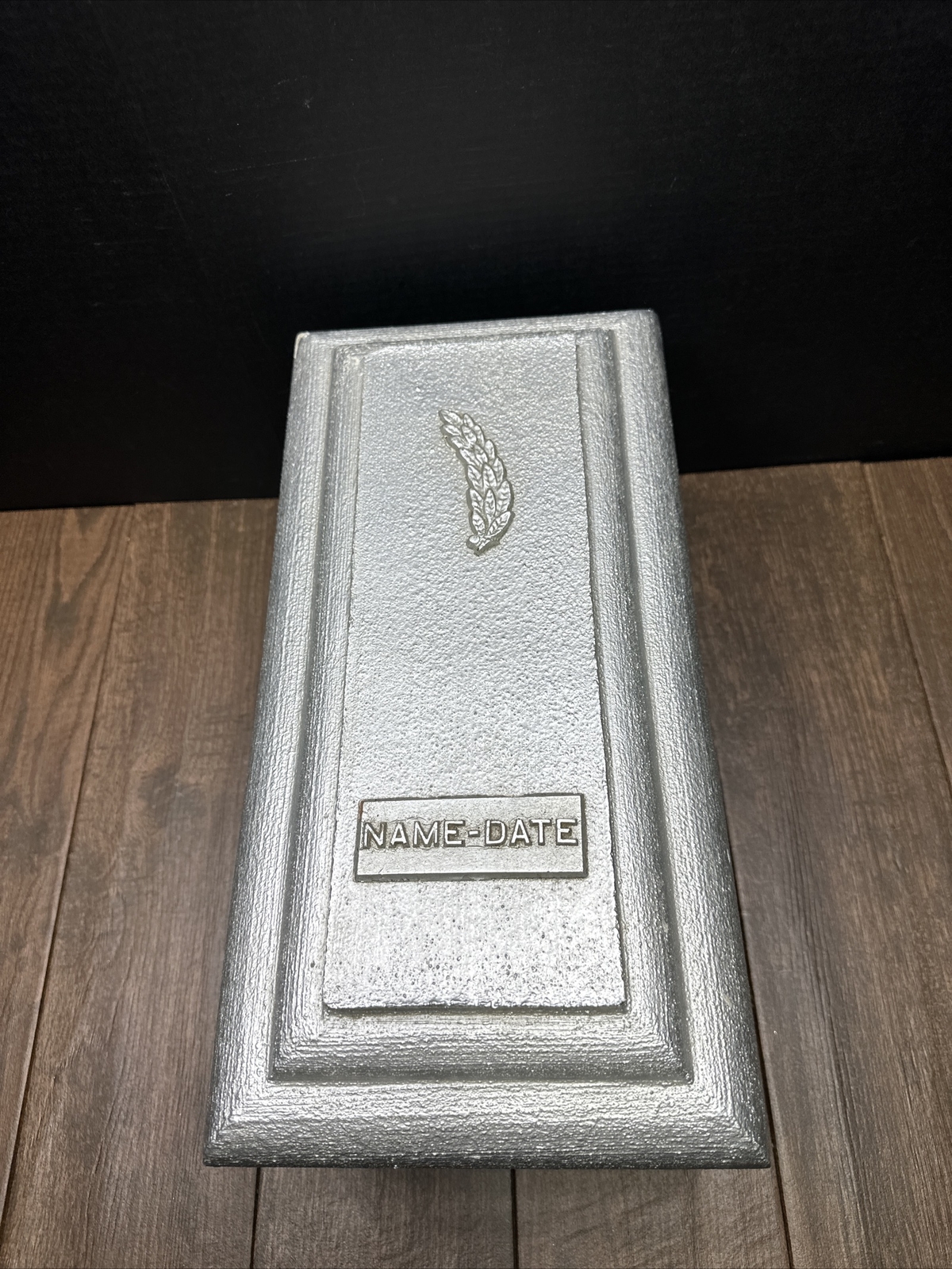 Vintage Wilbert Monticello Salesman Sample Concrete Casket Burial Vault