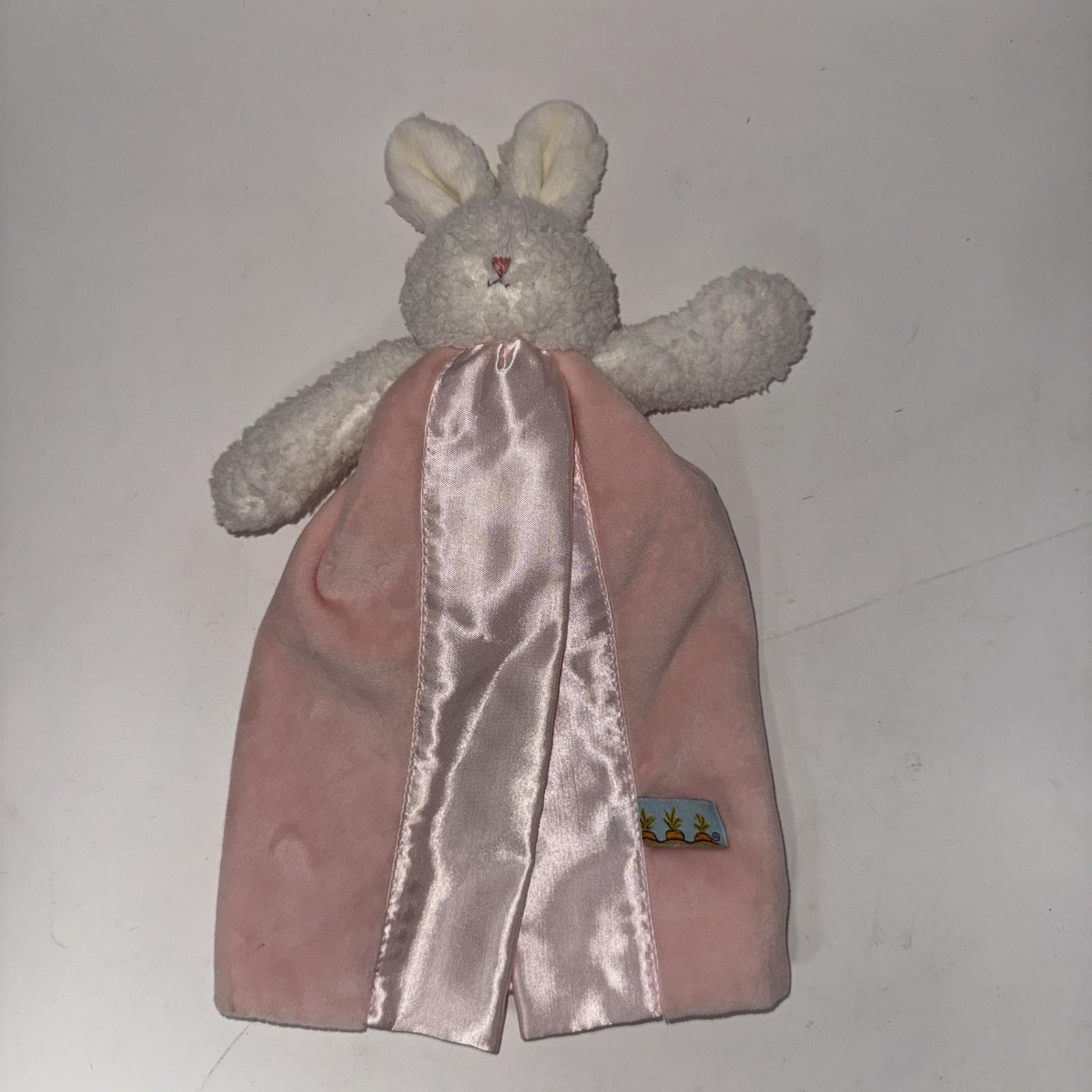 Bunnies By The Bay Pink Lovey Rabbit Bunny Blossoms Buddy Blanket Fuzzy Soft