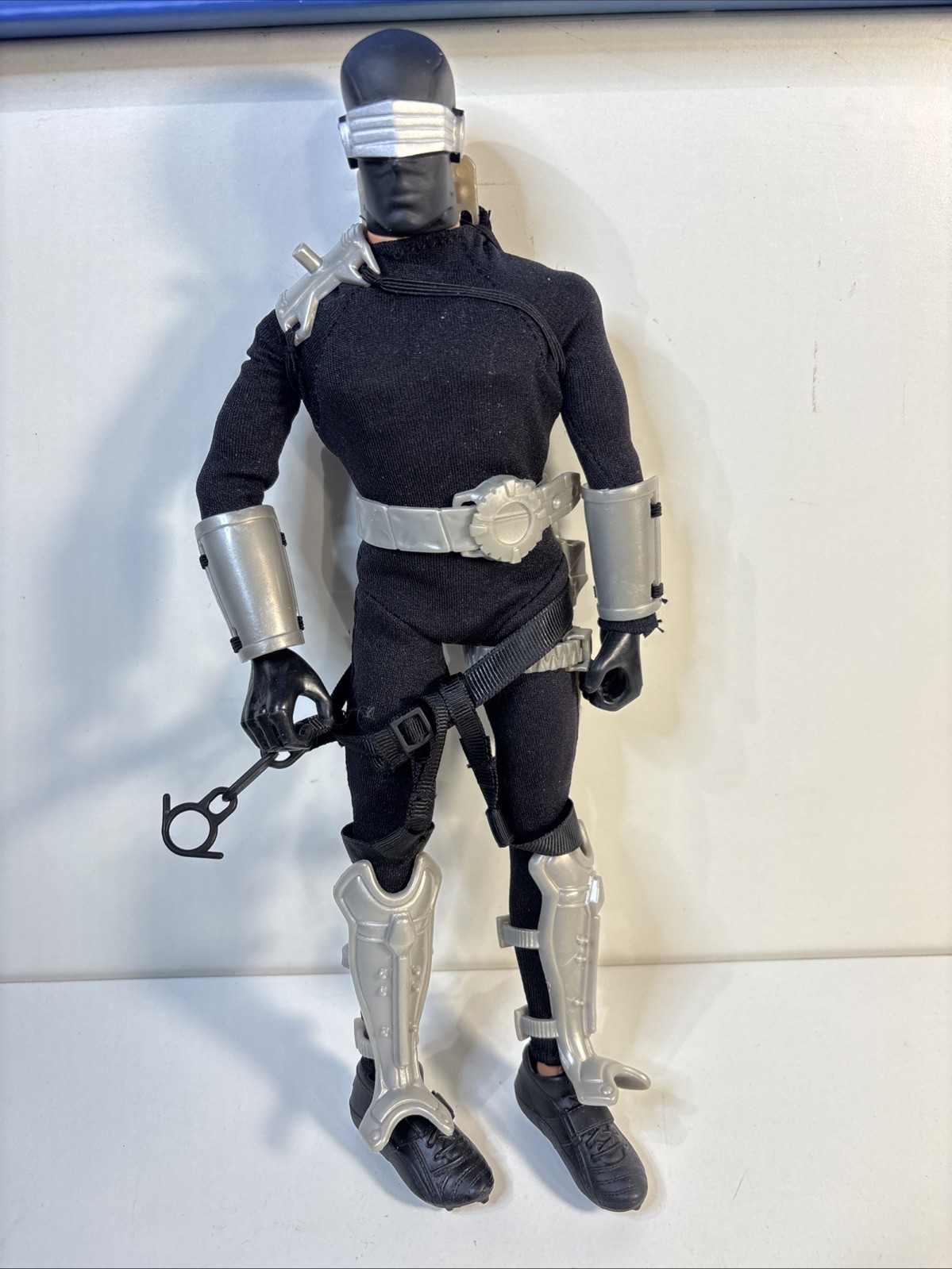 2003 HASBRO--GI JOE NINJA SHOWDOWN--12" SNAKE EYES FIGURE