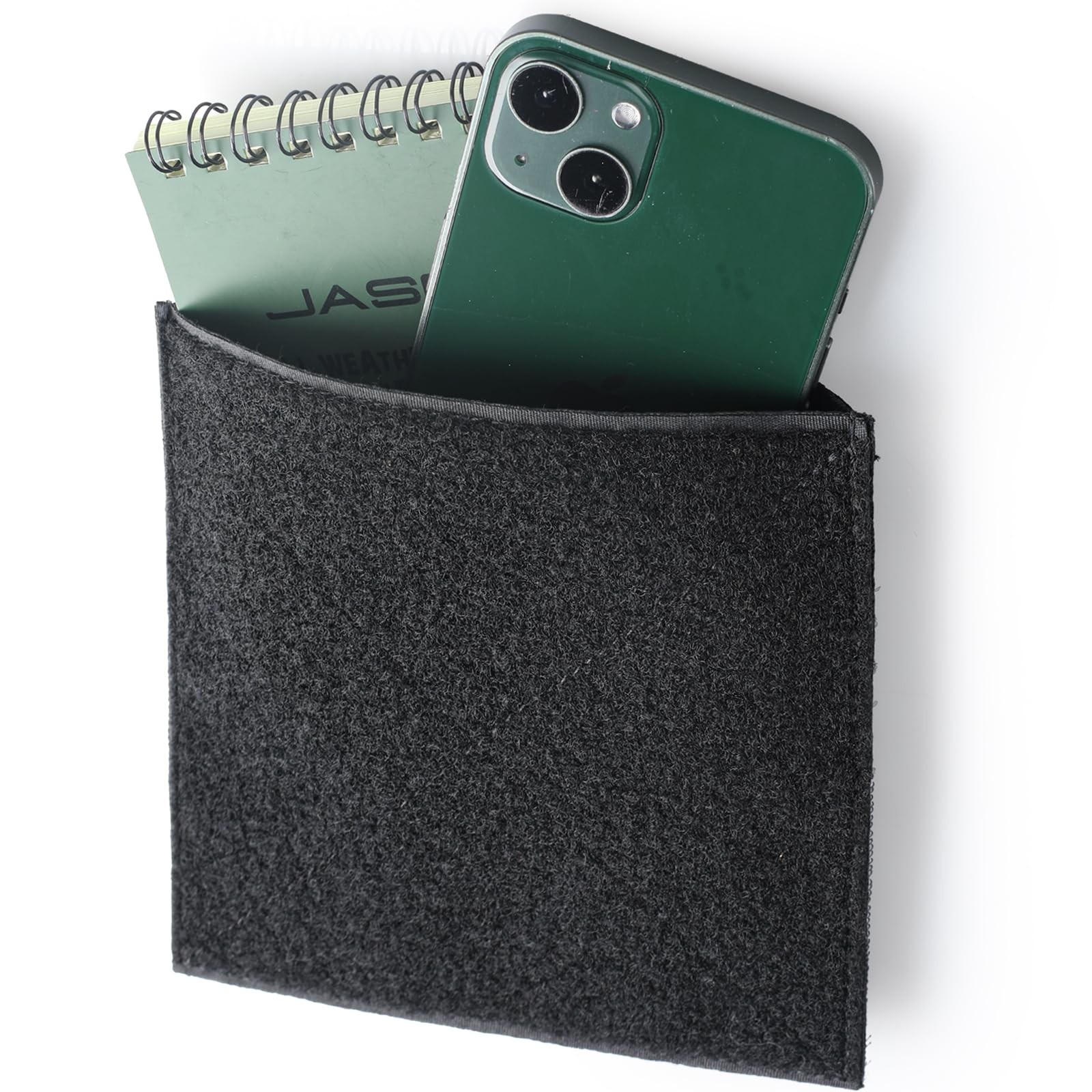 LIVANS Tactical Hook&Loop Pouch,EDC Admin Bag Insert Utility Storage Black 