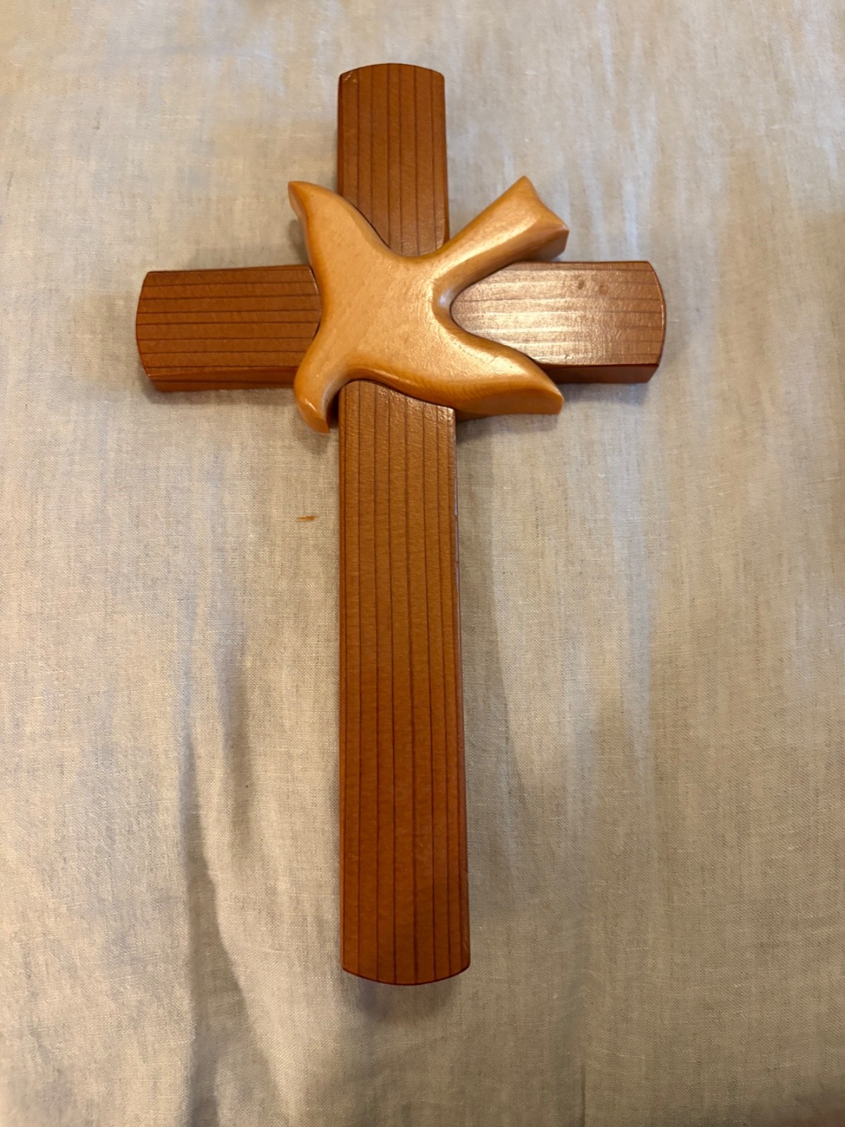 Wood Cross - Confirmed in Christ/Peace Dove Christianity/Religious 