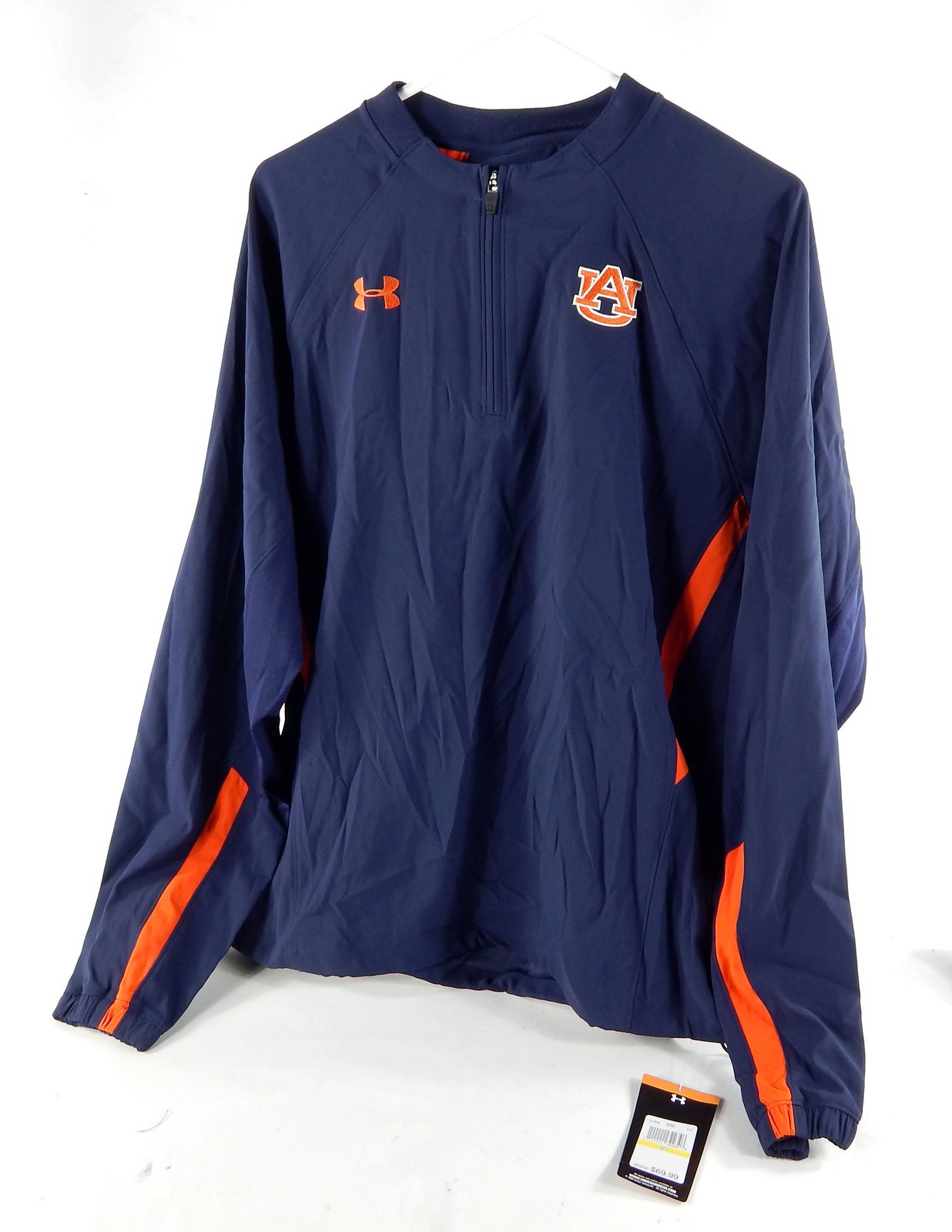Auburn Tigers Team Issued Navy Quarter Zip Jacket M DP69774