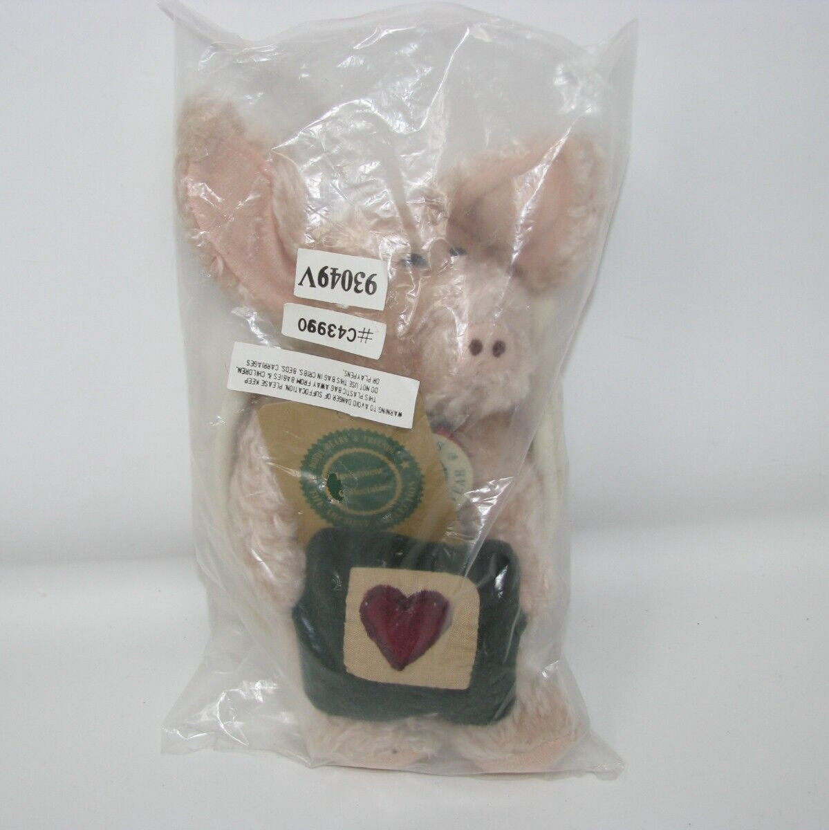 NWT Boyds Bears Archive Collection Chenille Angel Pig 8" Olympia QVC