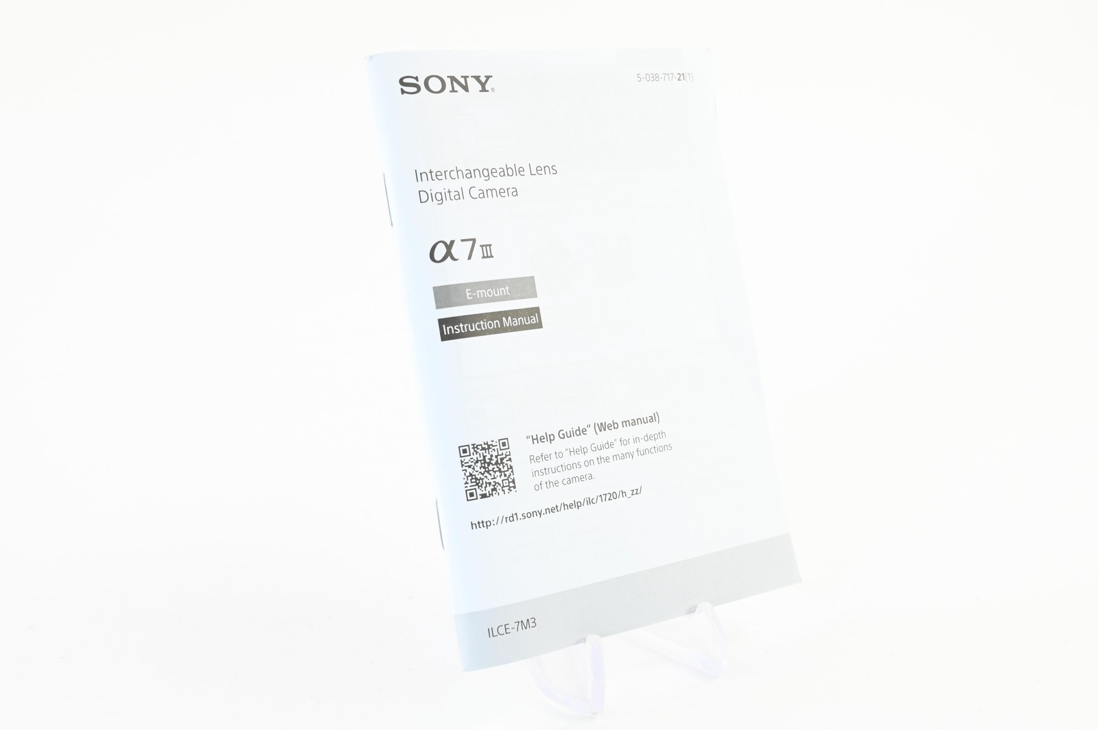 Sony A7III Instruction Manual Guide #G059