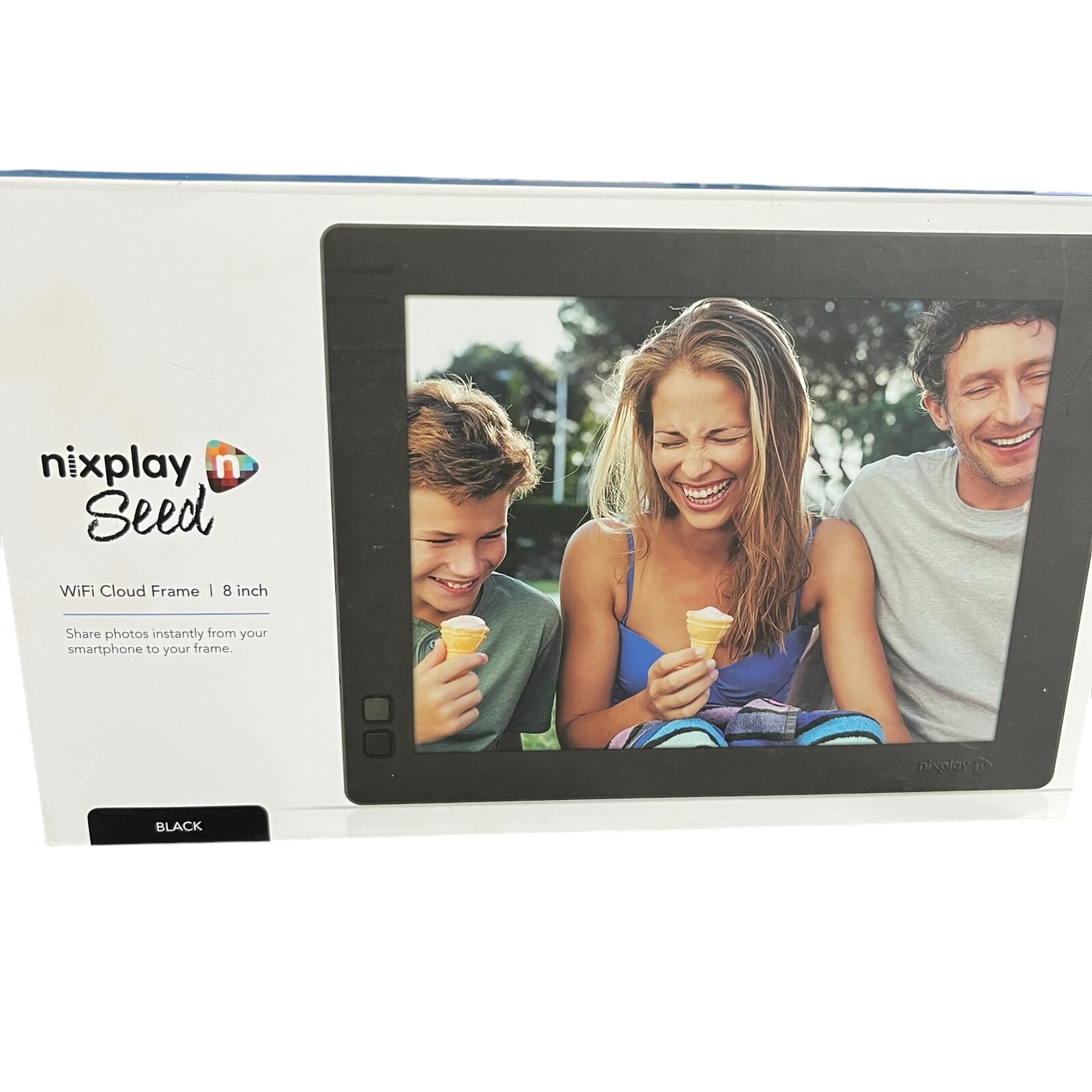 Nixplay Seed NEW in Box 8 inch Digital Photo Frame Black - W08D