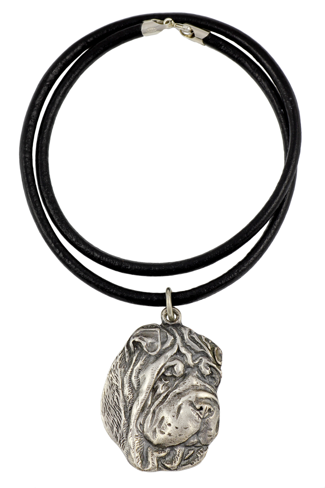 Shar Pei - Necklace With Dog, Silver Plated Pendant For Dog Lovers, Unique