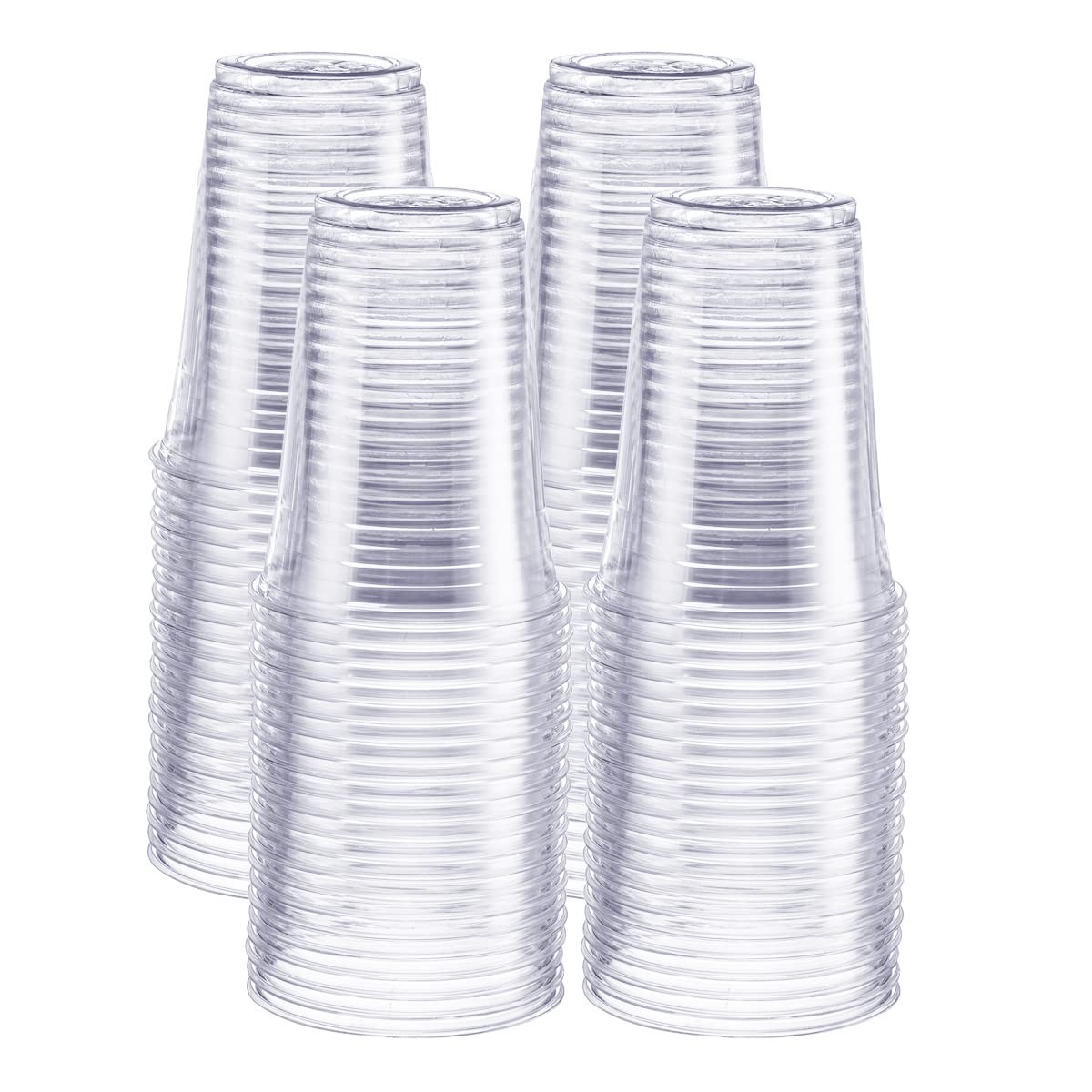 GUSTO [16 oz. - 100 Pack] Crystal PET Clear 100 Count (Pack of 1), 