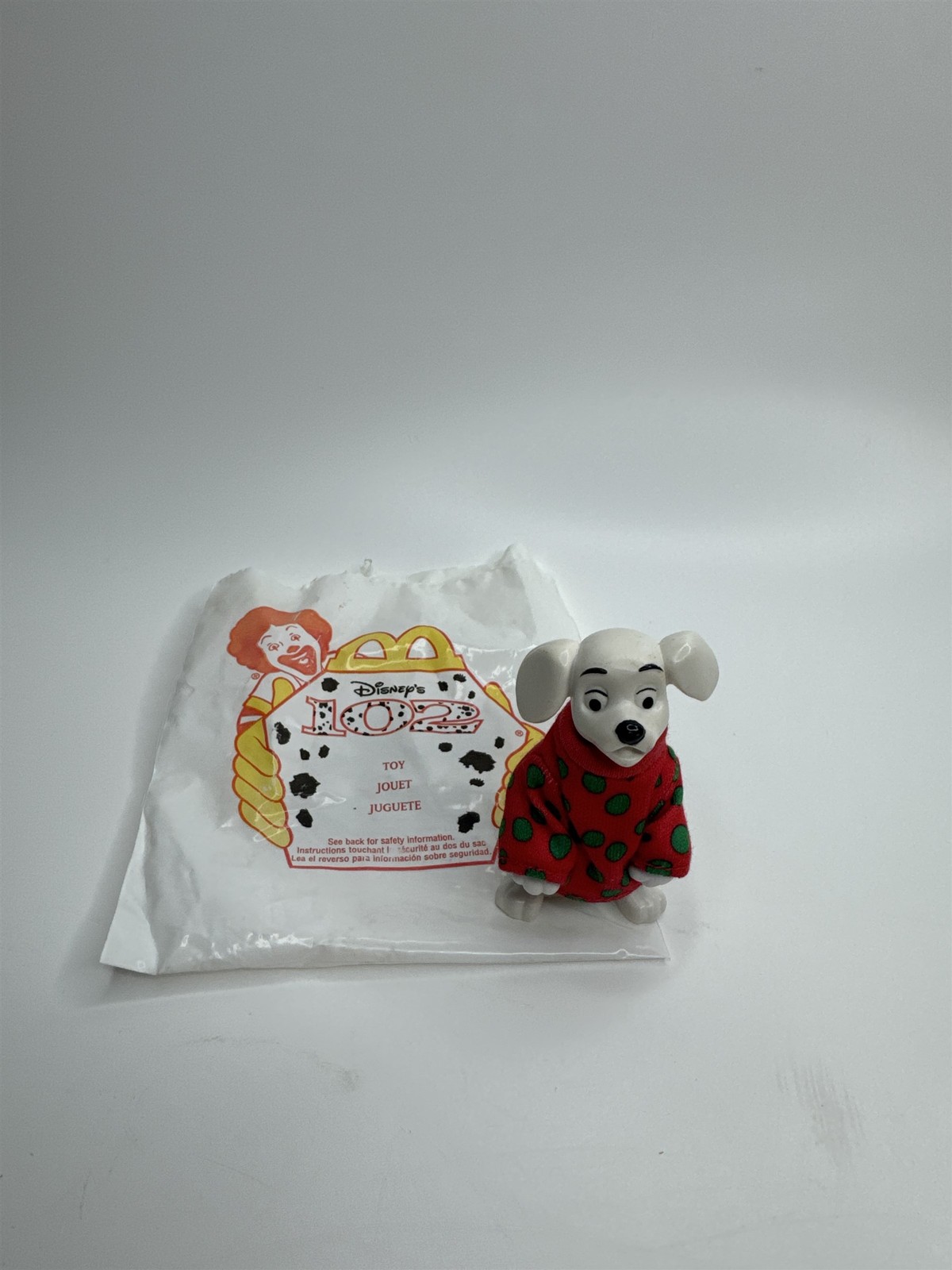 McDonalds Vintage 102 Dalmatians Dog in Sweater Happy Meal Toy 2000