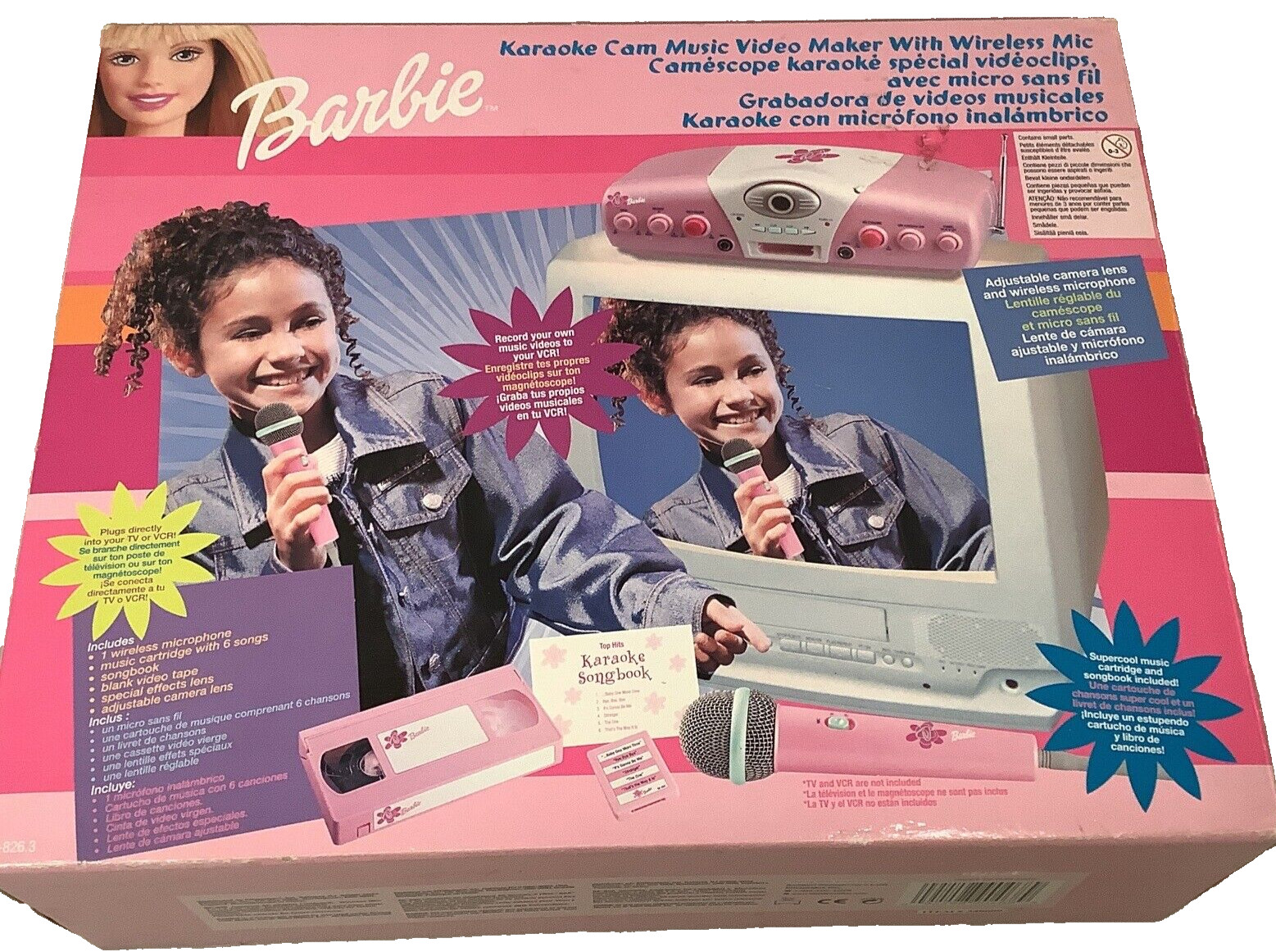 Barbie Karaoke Cam Music Video Maker & Wireless Microphone 2003 Mattel NIB Vtg🌸
