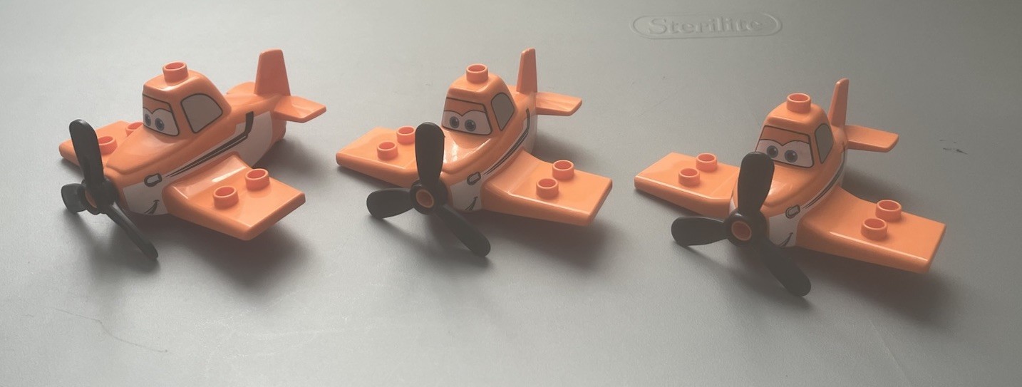 Lego Duplo - Lot Of (3) Pixar Planes Dusty Plane Character Pieces