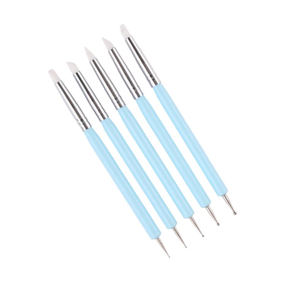  5 PCS Stylus Pen Silicone Engraving Cake Tool for Tracing Designs Modeling