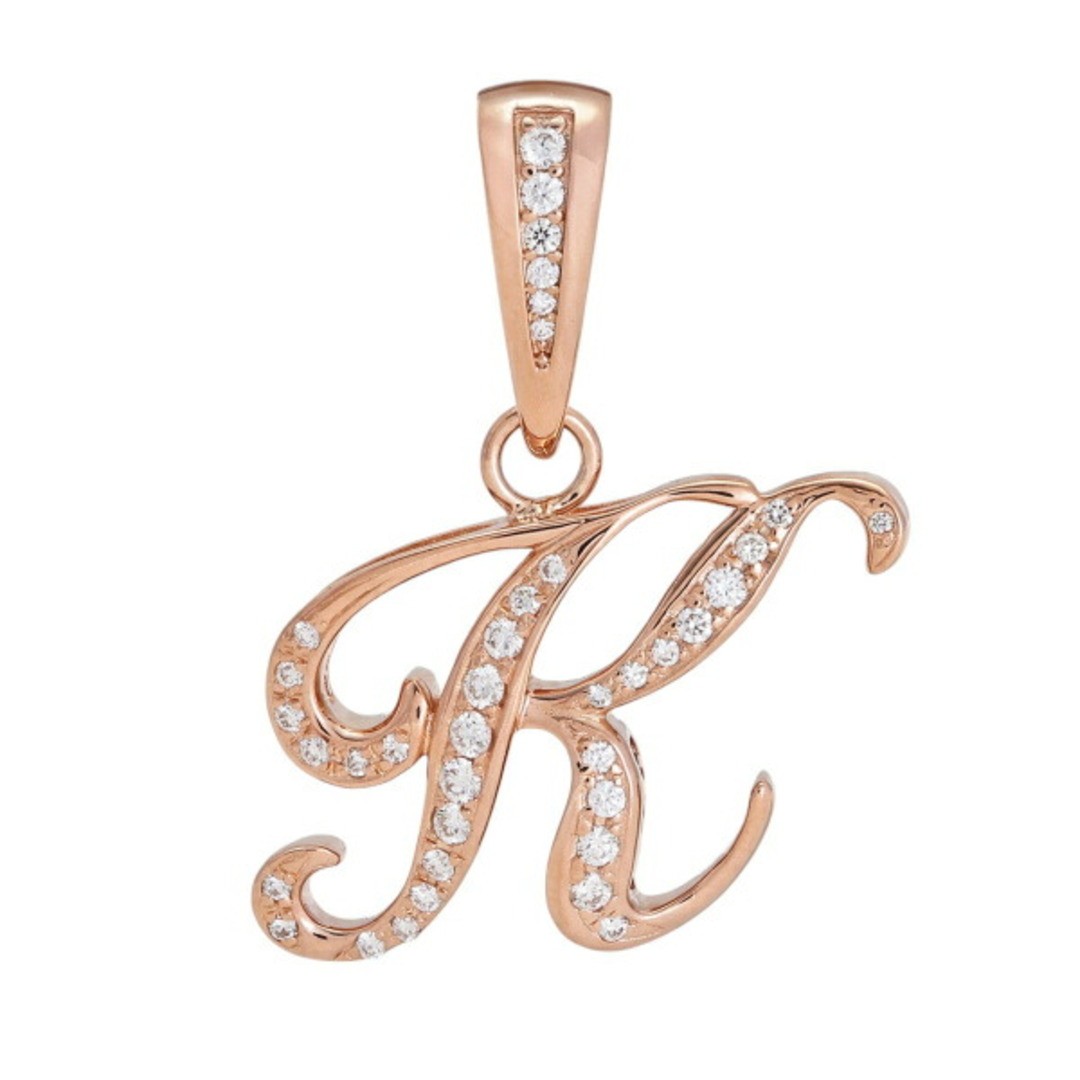 Yukizaki Alpha Initial Pendant Top KM Size Authentic With Vatican Used YUKI-0