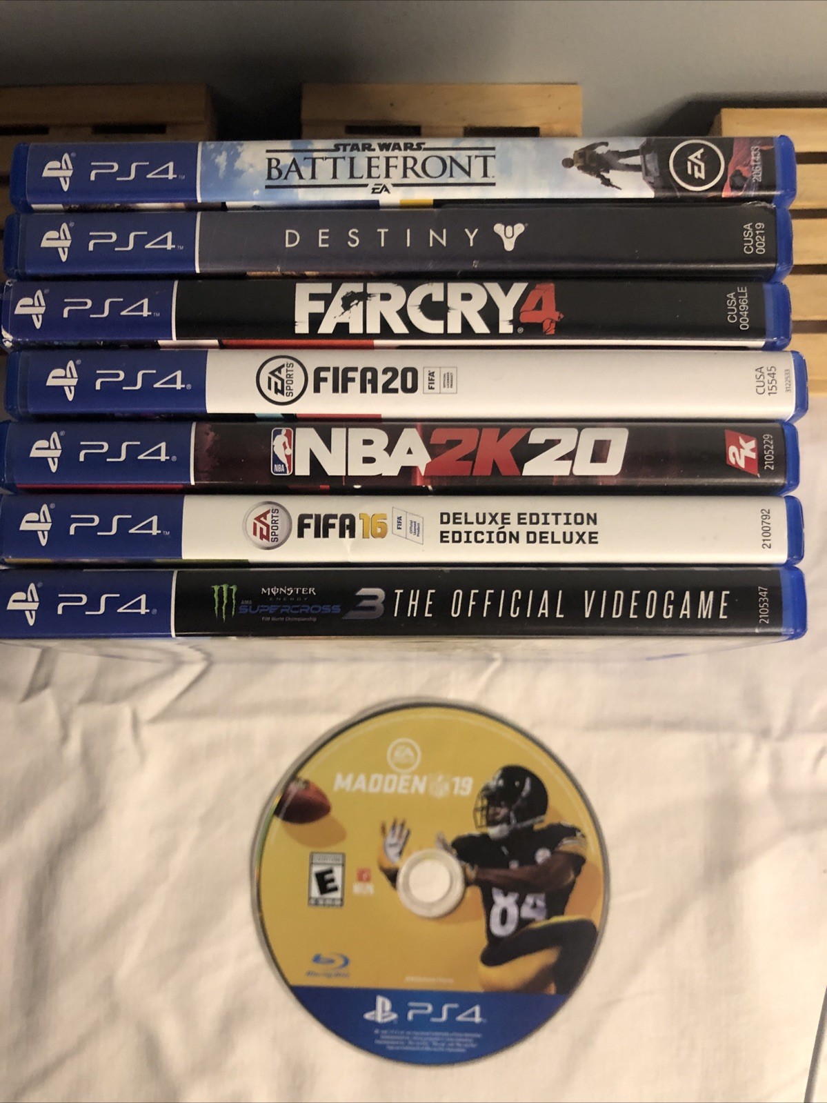 PS4 Game Lot~~ 8 Game Bundle~~ Tested And Working~~ Pristine Condition 