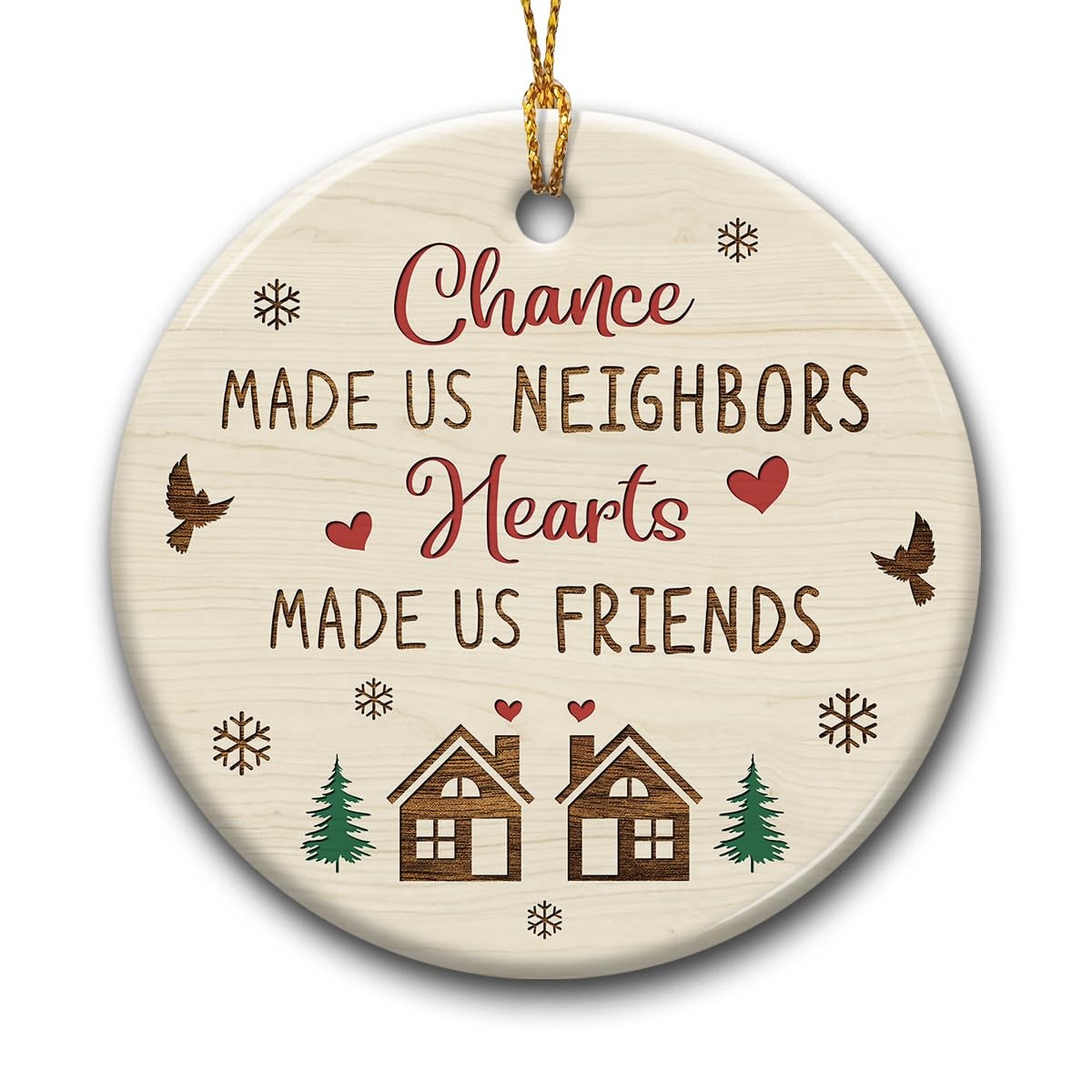 SOL VIBES Neighbor Gift, Christmas Decorative Ornaments, Neighbors 