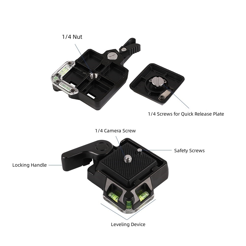 QR-40 Quick Release Plate For DSLR Camera Tripod Monopod Head Accessories