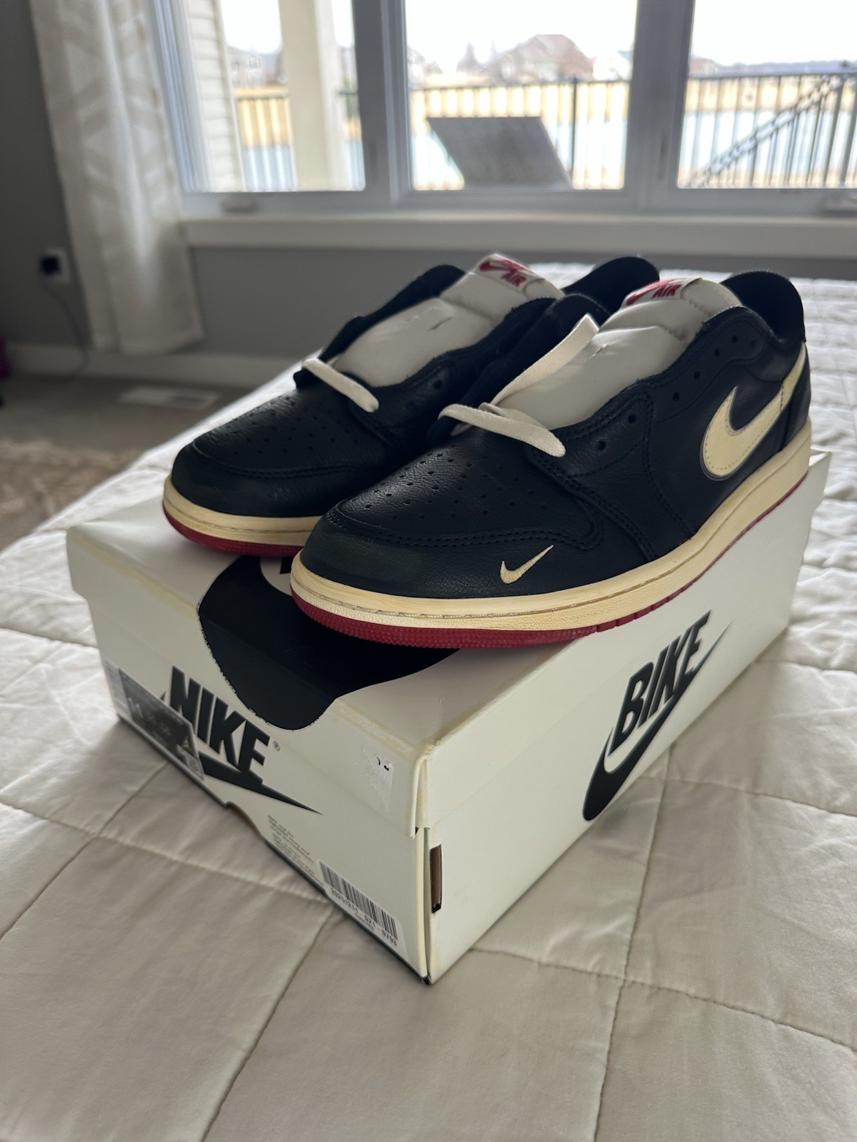 Size 11 Nigel Sylvester Air Jordan 1 Low Better With Time black red New OG