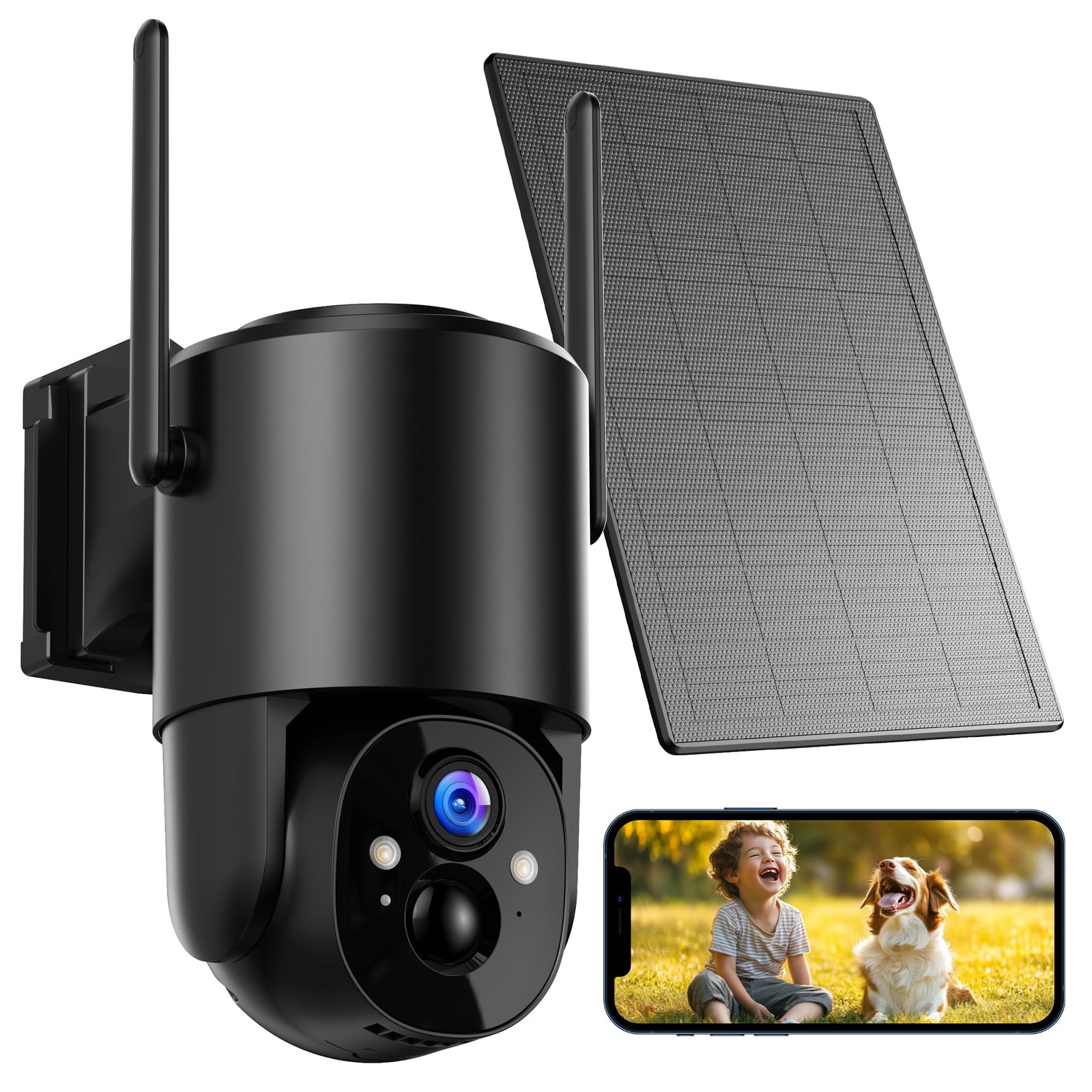 Security Cameras Wireless Outdoor Solar: Battery Cameras for Home Security Wi...