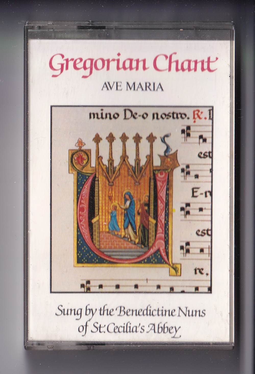 (MB605) St Cecilia's Abbey: Gregorian Chant, Ave Maria - 1980 Cassette Tape