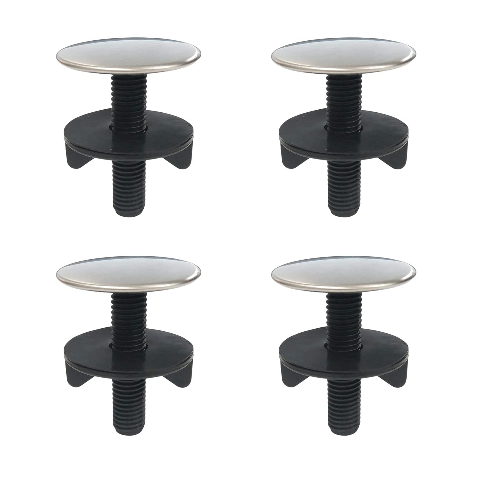 4 Pack Kitchen Faucet Hole Cover Sink Tap Hole Plate Stopper Cover Brushed Me...