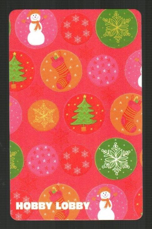 HOBBY LOBBY Christmas, Snowman, Snowflakes ( 2006 ) Gift Card ( $0 )