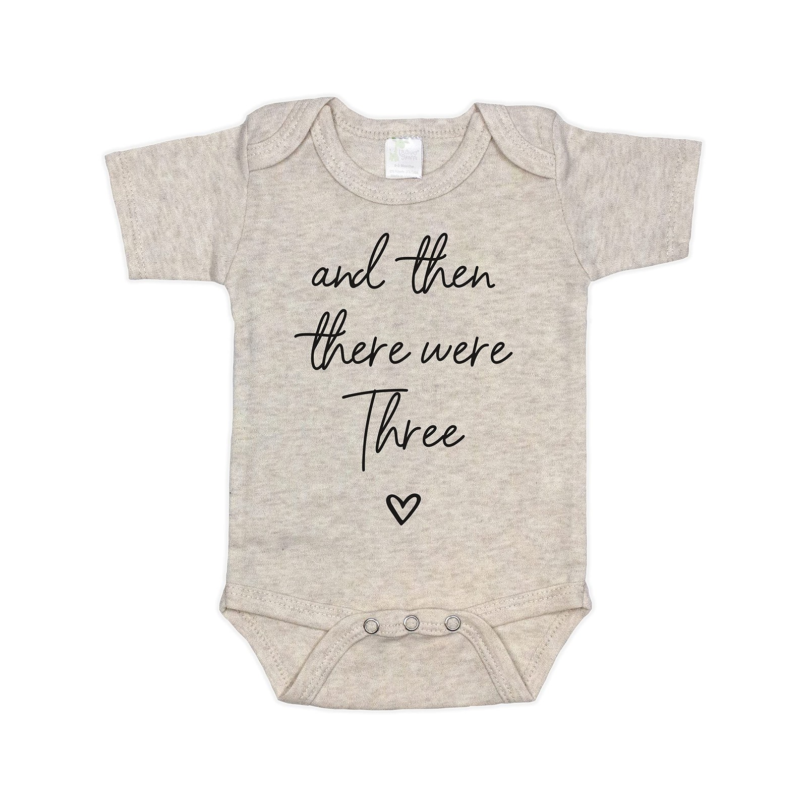 Then There Were Three Pregnancy Announcement Infant Bodysuit for Grandparents...
